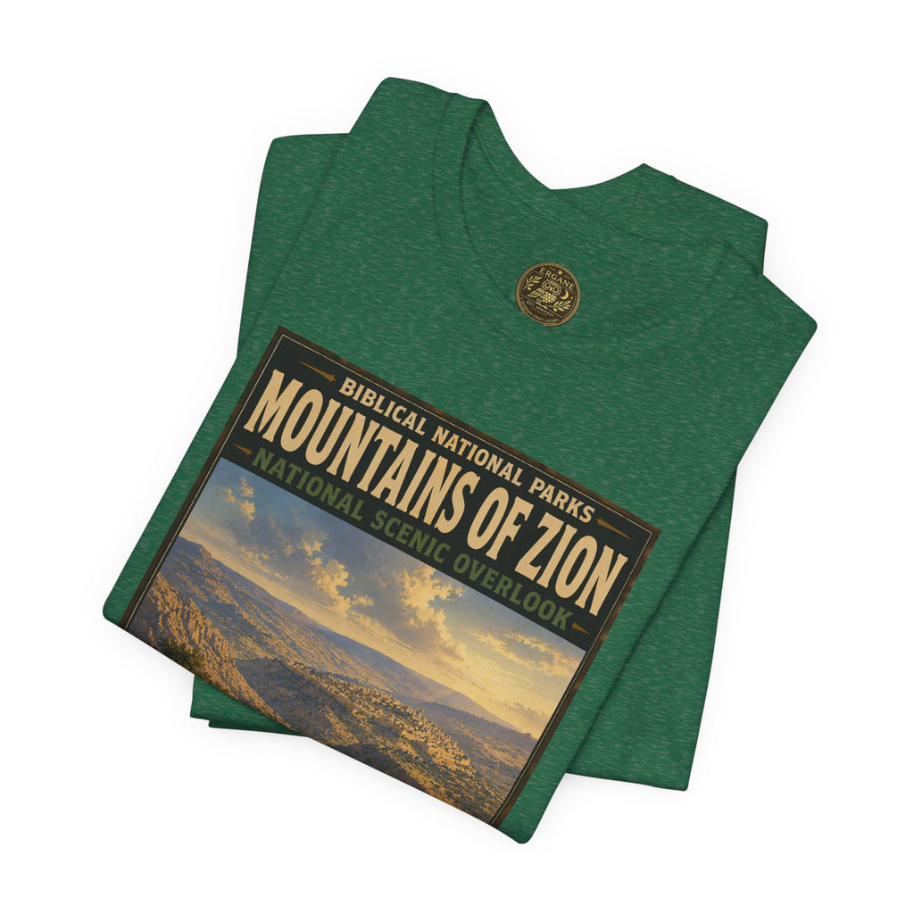 Biblical National Parks Collection IX- #053/054 -Psalms & Sacred Landscapes | Psalm 125 | Vintage nature poster Tee | Biblical national parks graphic shirt