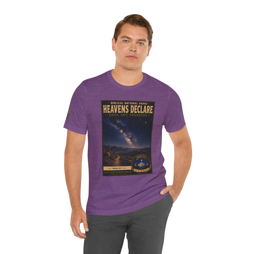 Biblical National Parks Collection IX- #054/054 -Psalms & Sacred Landscapes | Psalm 19:1 | Vintage nature poster Tee | Biblical national parks graphic shirt