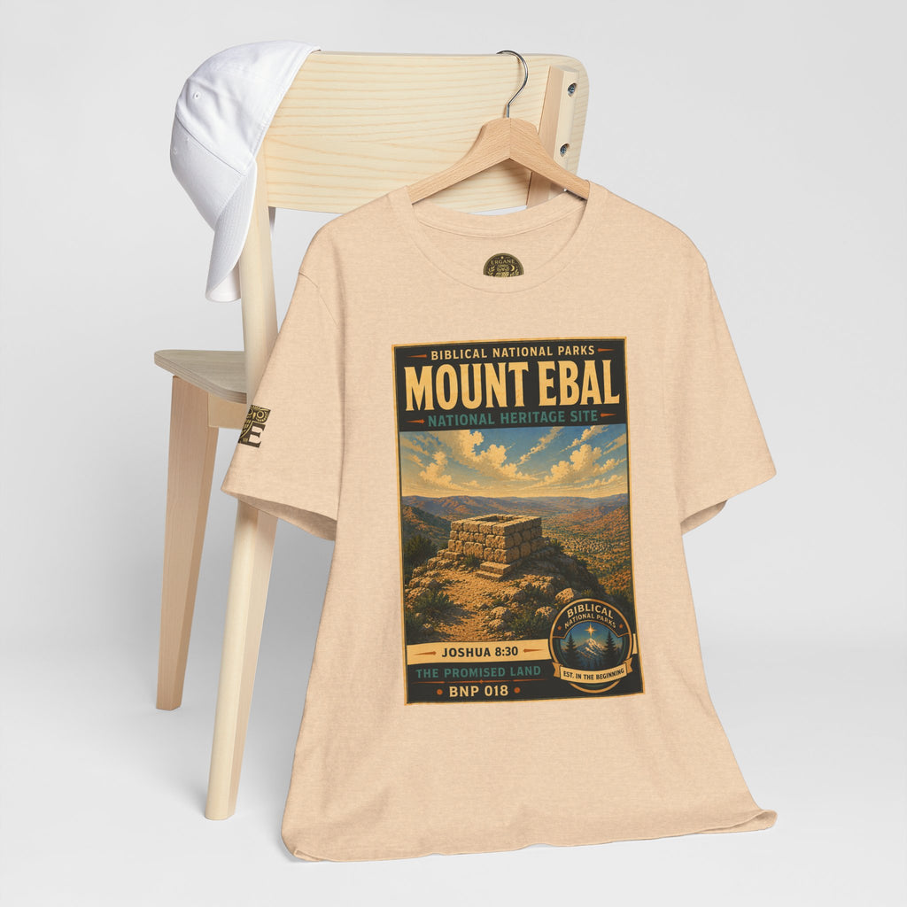 Biblical National Parks Collection III- The Promised Land #018/018 Joshua 8: 30 | Vintage nature poster Tee | Biblical national parks graphic shirt