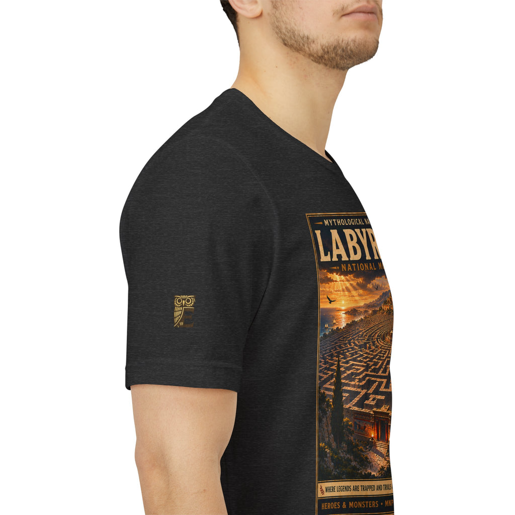 Mythological National Parks Collection III- #017-028 - Heros & Monsters | Vintage nature poster Tee | Mythological National Parks graphic shirt