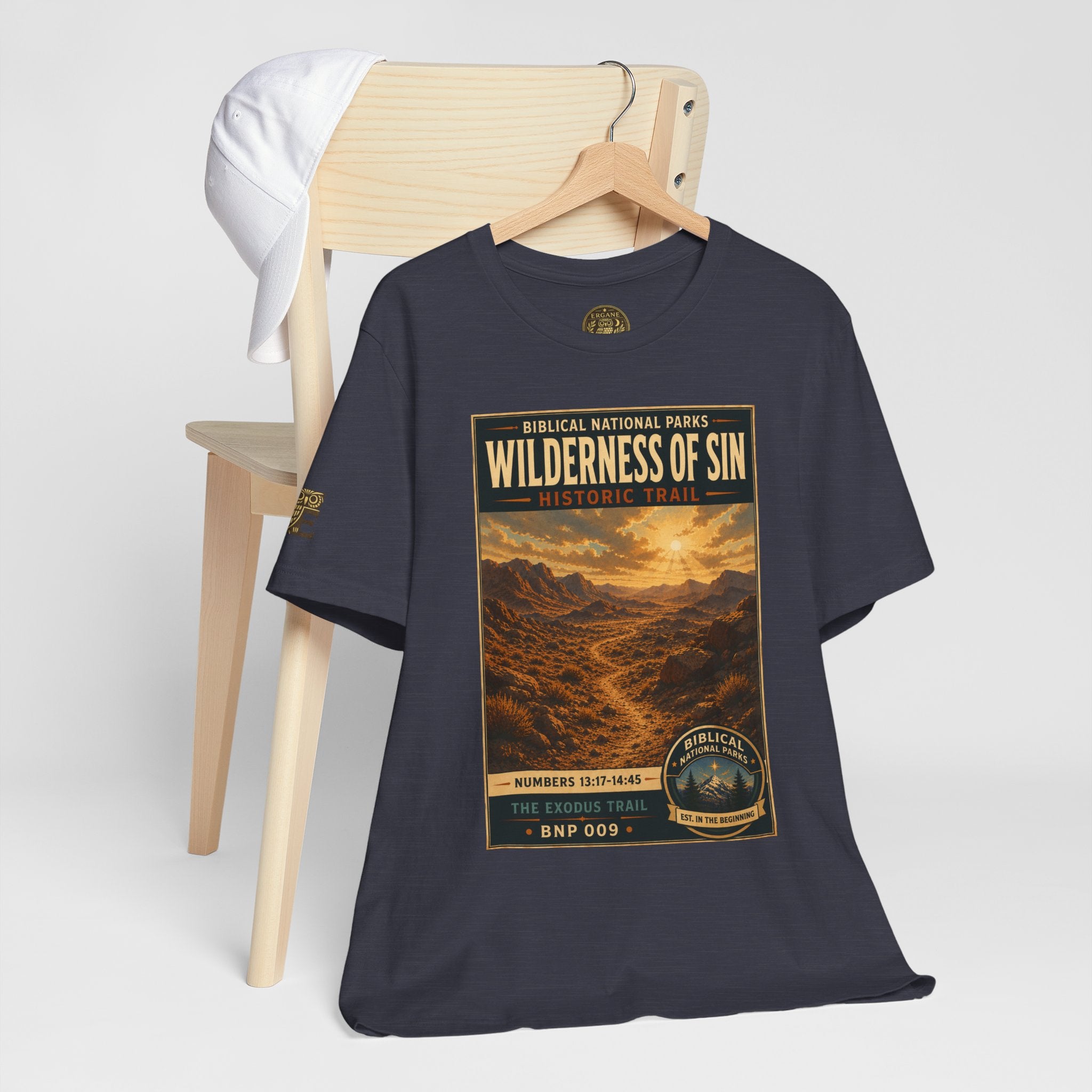 Biblical National Parks Collection II- The Exodus Trail #009/013 Exodus 13: 17 - 14:45 | Vintage nature poster Tee | Biblical national parks graphic shirt
