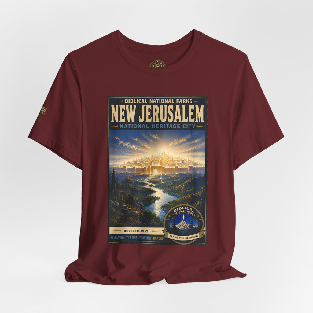 Biblical National Parks Collection X- #060/061 - Revelation: The Final Frontier | Revelation 21 | Vintage nature poster Tee | Biblical national parks graphic shirt 2