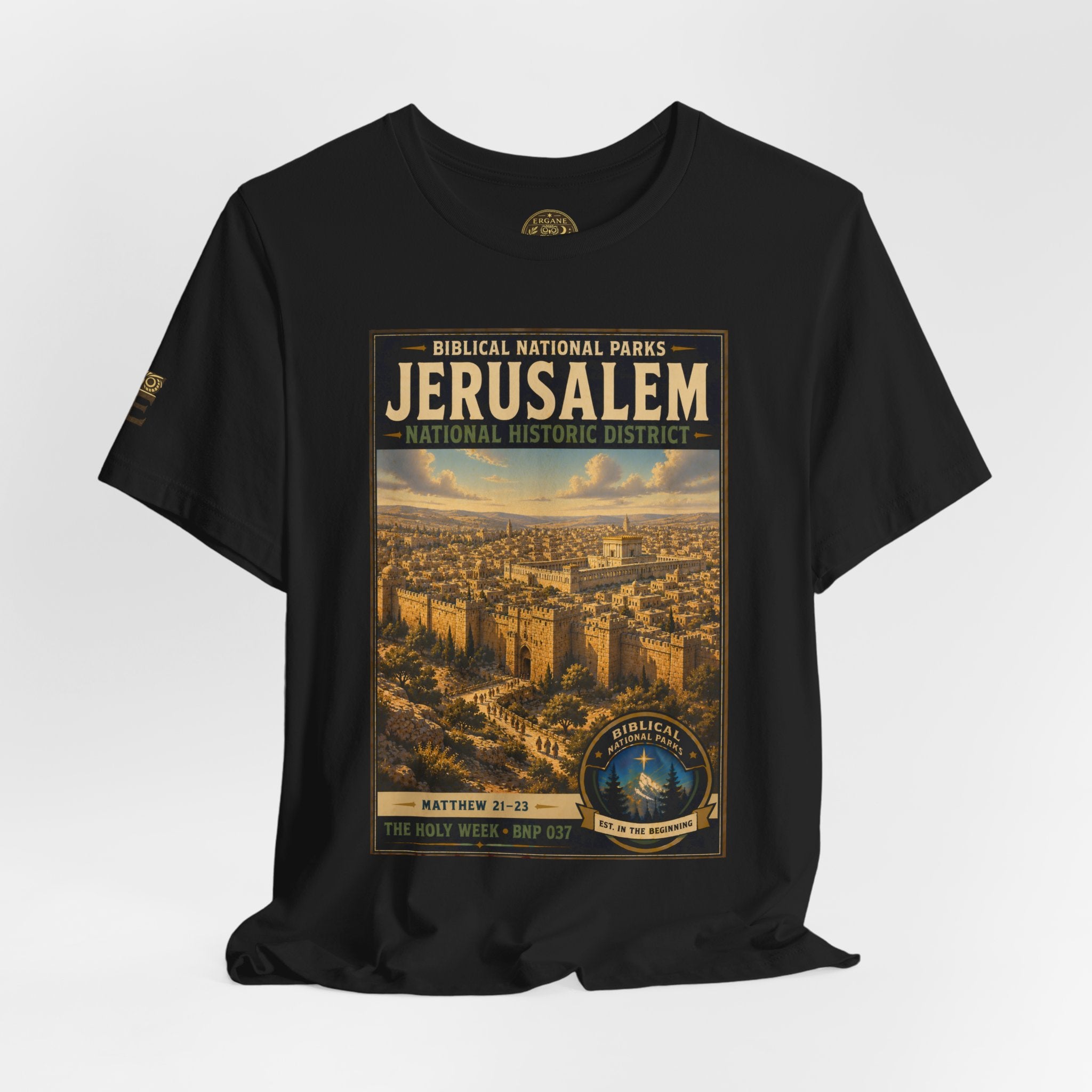 Biblical National Parks Collection VII- The Holy Week #037/041 | Matthew 21-23 | Vintage nature poster Tee | Biblical national parks graphic shirt
