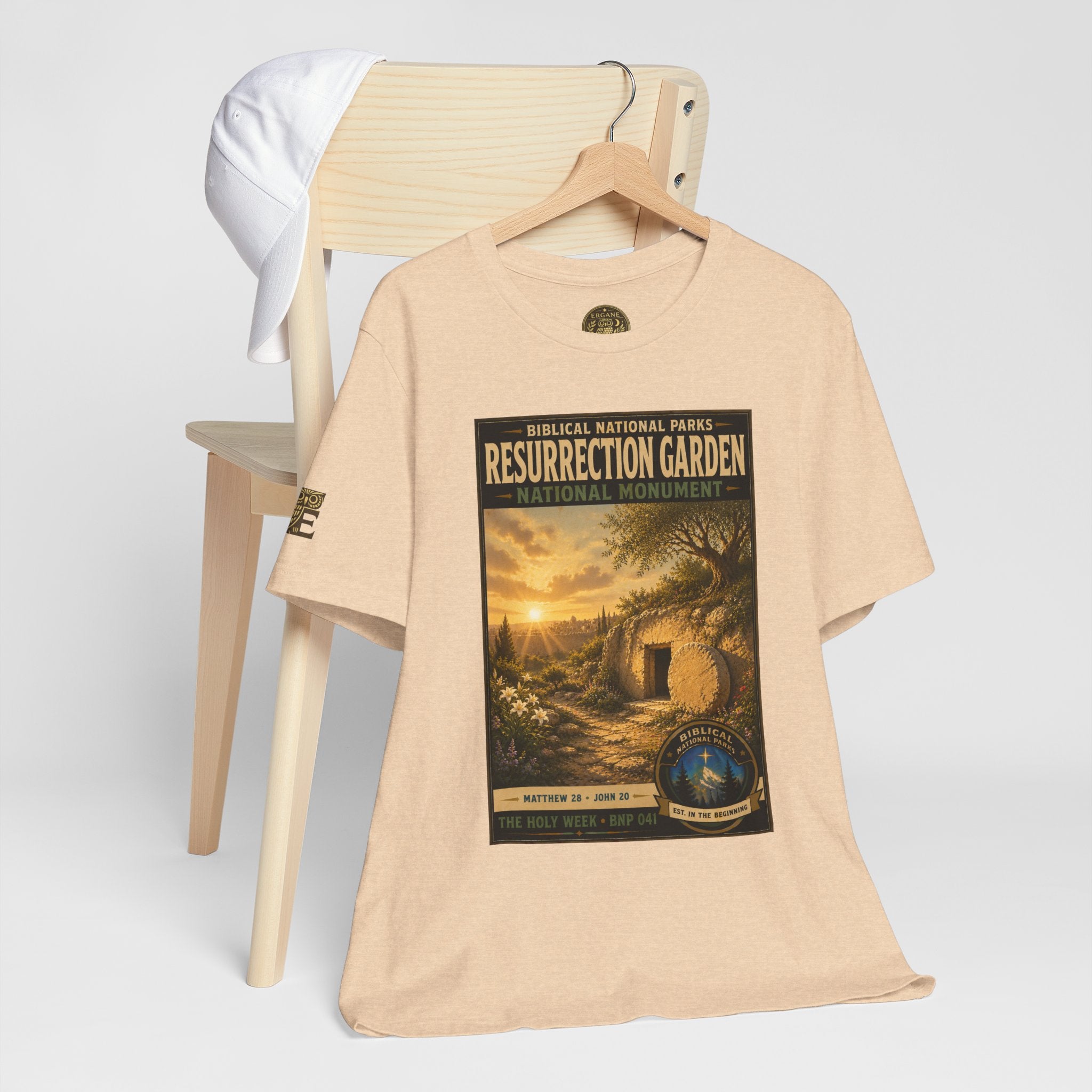 Biblical National Parks Collection VII- The Holy Week #041/041 | Matthew 28 - John 20 | Vintage nature poster Tee | Biblical national parks graphic shirt