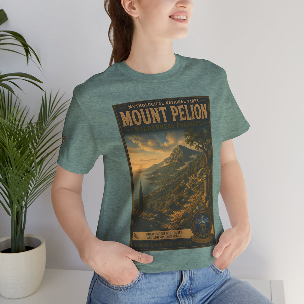 Mythological National Parks Collection III- #027-028 - Heros & Monsters | Vintage nature poster Tee | Mythological National Parks graphic shirt
