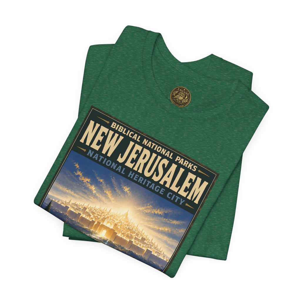 Biblical National Parks Collection X- #060/061 - Revelation: The Final Frontier | Revelation 21 | Vintage nature poster Tee | Biblical national parks graphic shirt 2