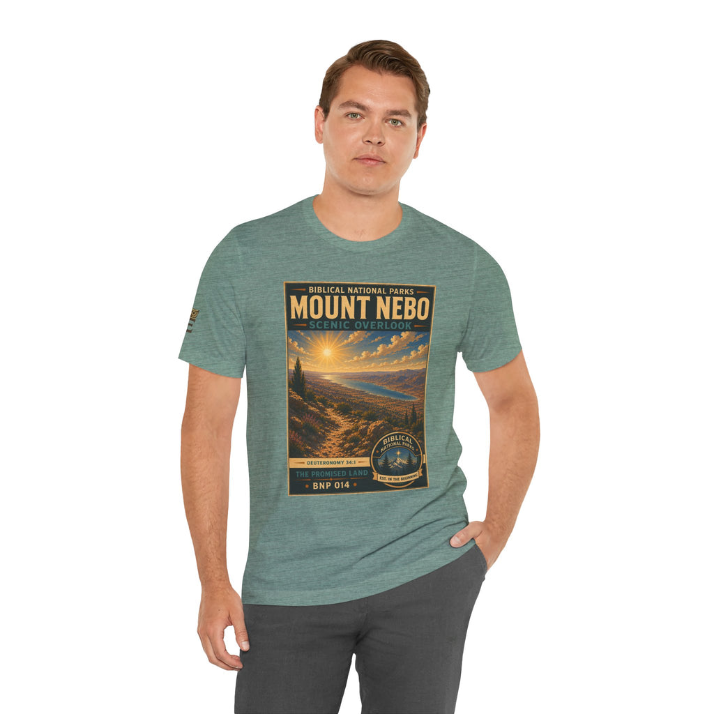Biblical National Parks Collection III- The Promised Land #014/018 Deuteronomy 34:1 | Vintage nature poster Tee | Biblical national parks graphic shirt