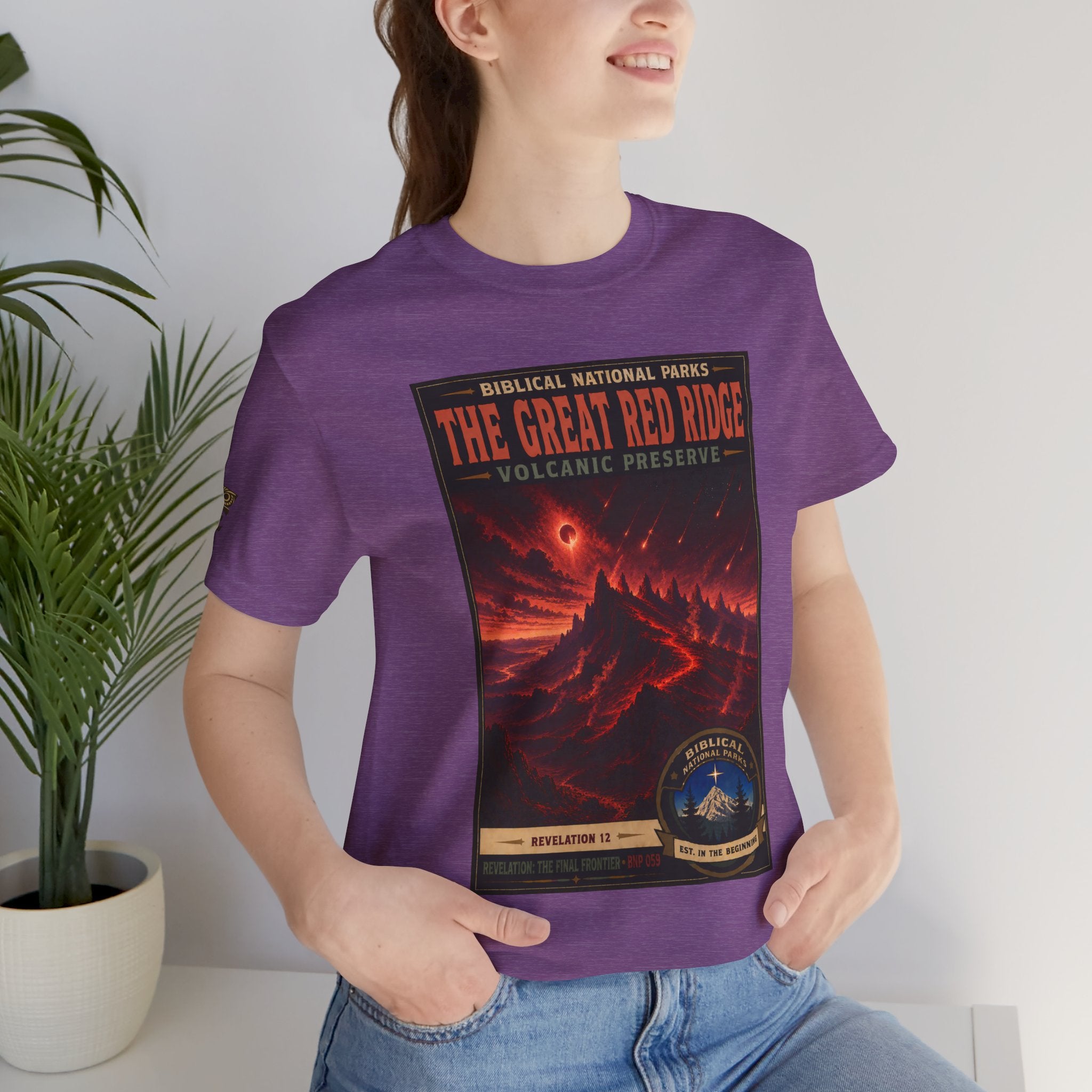 Biblical National Parks Collection X- #059/061 - Revelation: The Final Frontier | Revelation 12 | Vintage nature poster Tee | Biblical national parks graphic shirt