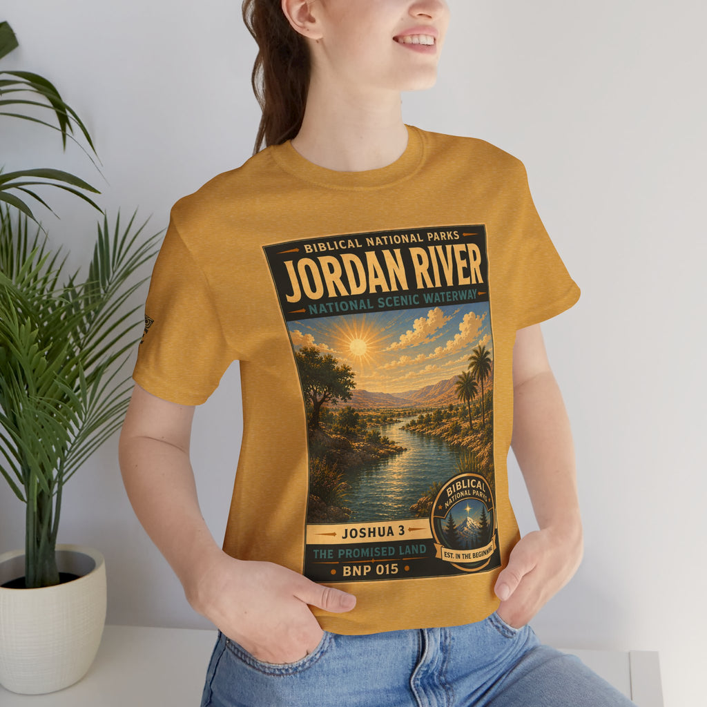 Biblical National Parks Collection III- The Promised Land #015/018 Joshua 3 | Vintage nature poster Tee | Biblical national parks graphic shirt