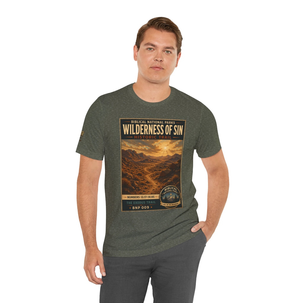 Biblical National Parks Collection II- The Exodus Trail #009/013 Exodus 13: 17 - 14:45 | Vintage nature poster Tee | Biblical national parks graphic shirt