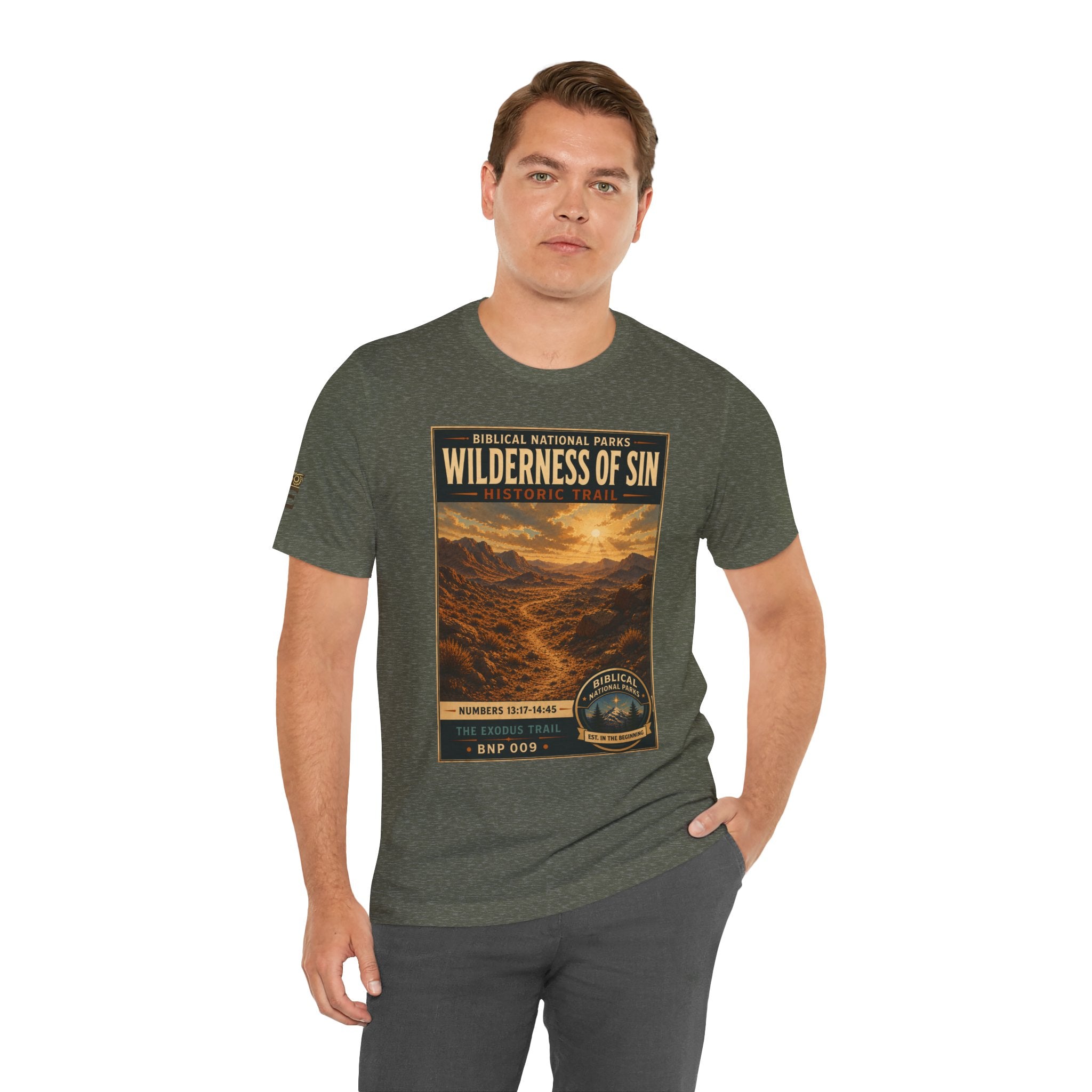 Biblical National Parks Collection II- The Exodus Trail #009/013 Exodus 13: 17 - 14:45 | Vintage nature poster Tee | Biblical national parks graphic shirt