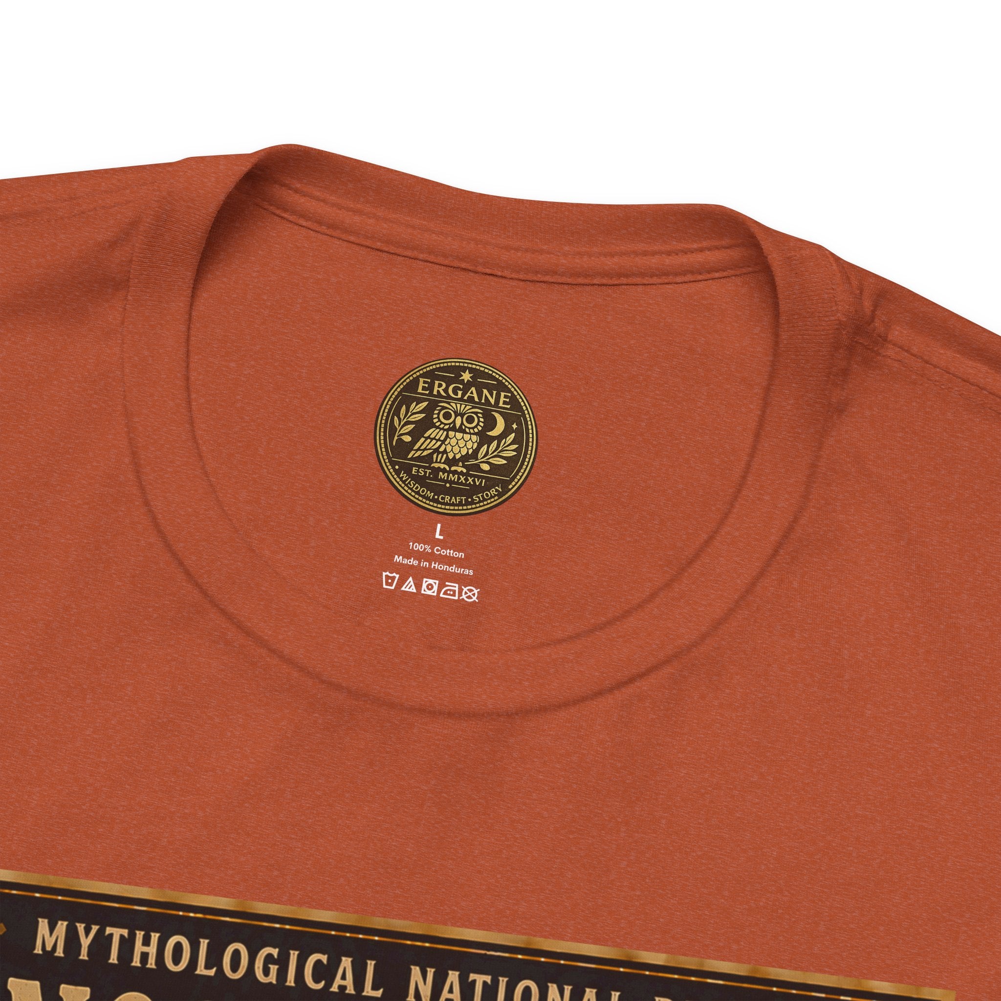 Mythological National Parks Collection III- #018-028 - Heros & Monsters | Vintage nature poster Tee | Mythological National Parks graphic shirt