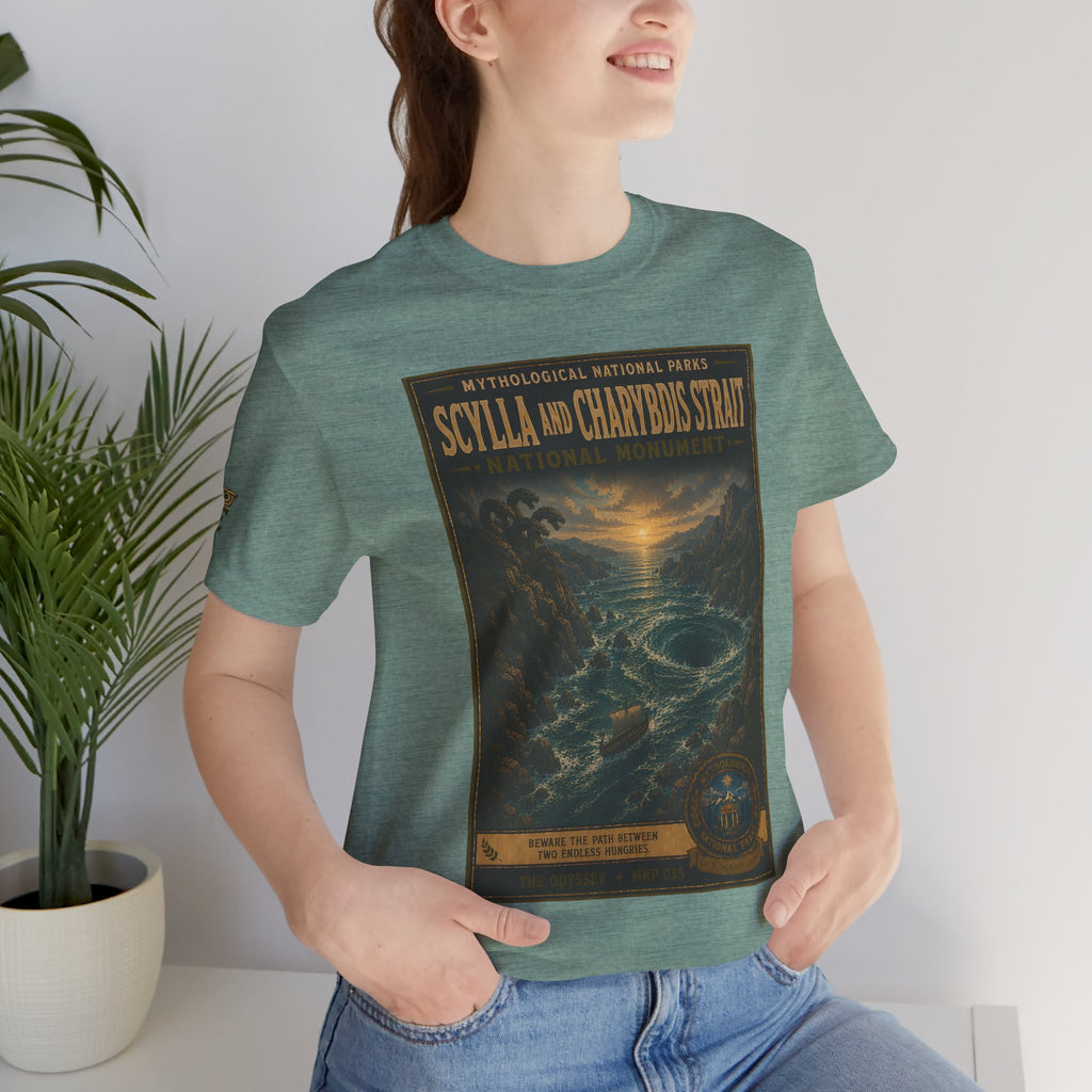 Mythological National Parks Collection IV- #035-038 - THE ODYSSEY | Vintage nature poster Tee | Mythological National Parks graphic shirt