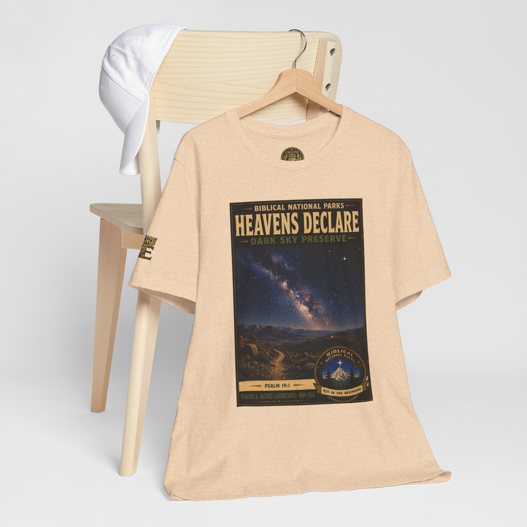 Biblical National Parks Collection IX- #054/054 -Psalms & Sacred Landscapes | Psalm 19:1 | Vintage nature poster Tee | Biblical national parks graphic shirt