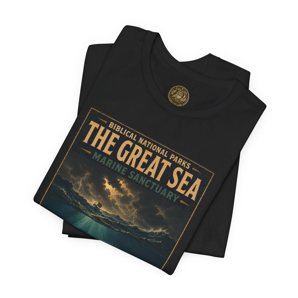 Biblical National Parks Collection V- Prophets & Wonders #030/030 Jonah 1-2 | Vintage nature poster Tee | Biblical national parks graphic shirt