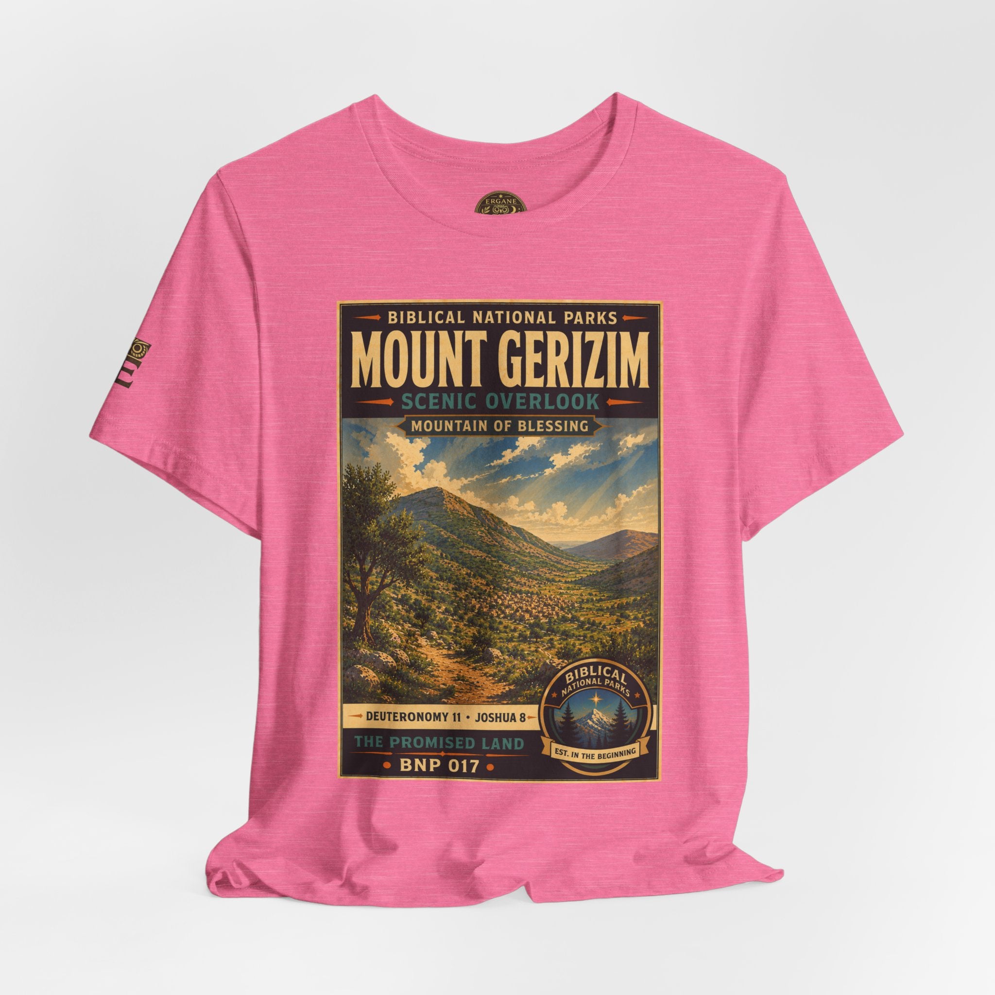 Biblical National Parks Collection III- The Promised Land #017/018 Joshua 8 | Vintage nature poster Tee | Biblical national parks graphic shirt