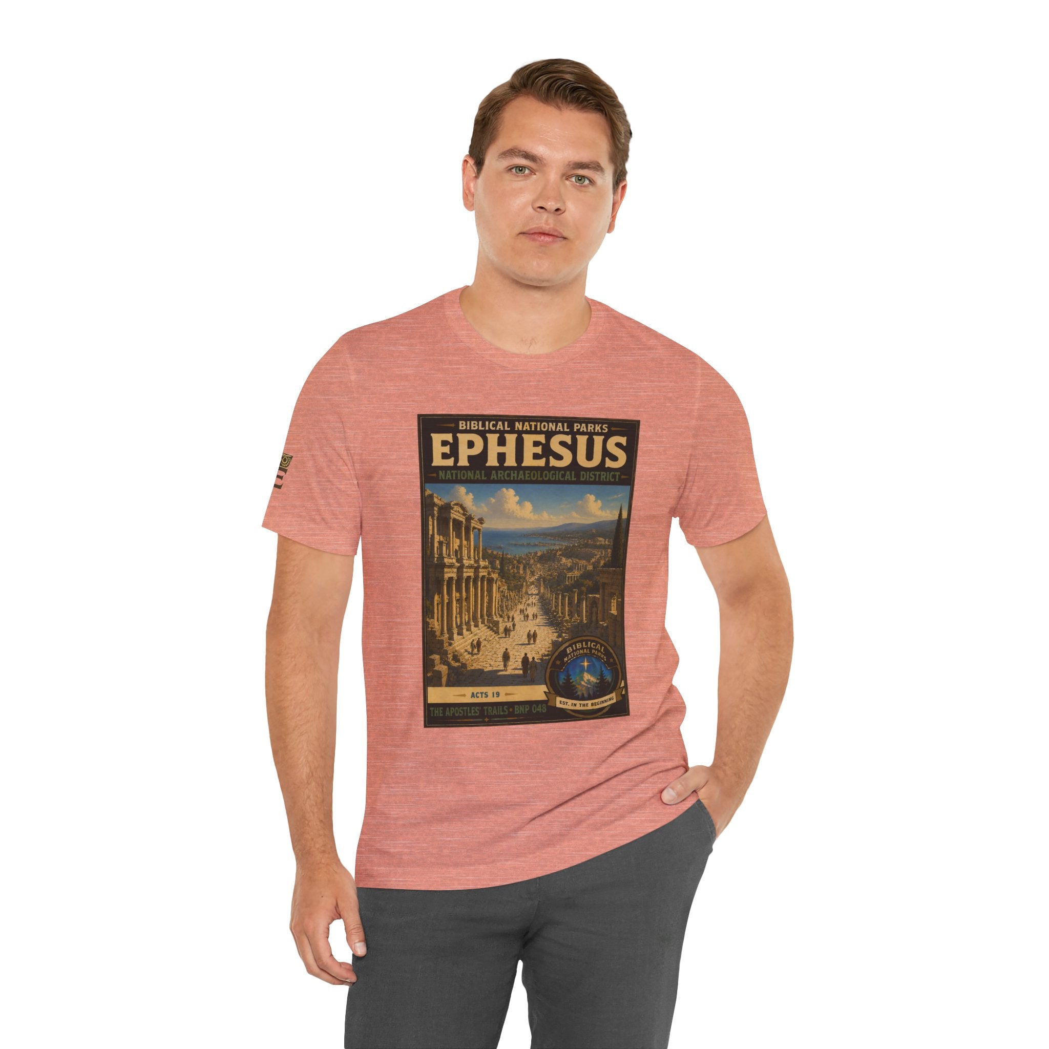 Biblical National Parks Collection VIII- The Apostles' Trails #048/049 | Acts 19 | Vintage nature poster Tee | Biblical national parks graphic shirt