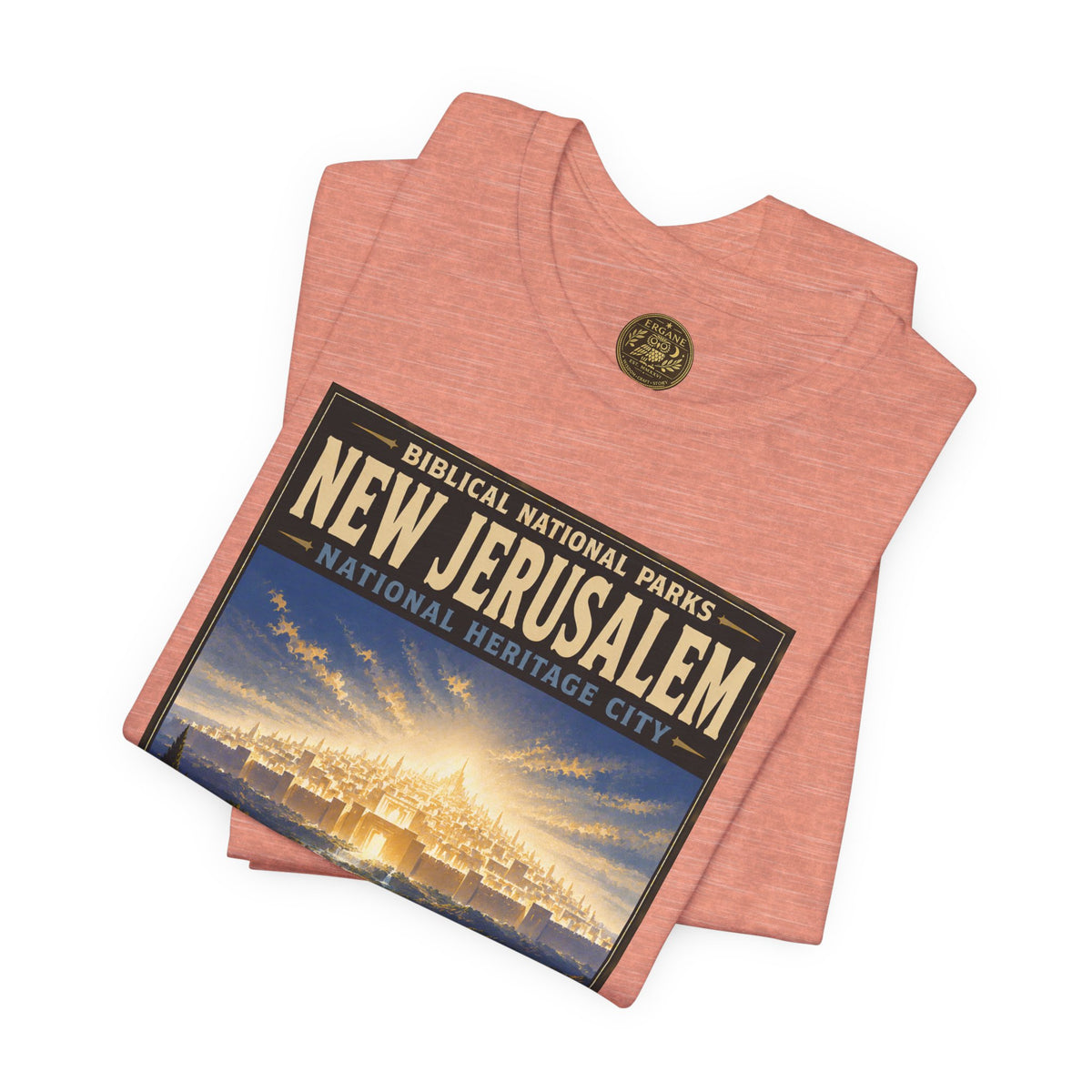 Biblical National Parks Collection X- #060/061 - Revelation: The Final Frontier | Revelation 21 | Vintage nature poster Tee | Biblical national parks graphic shirt 2