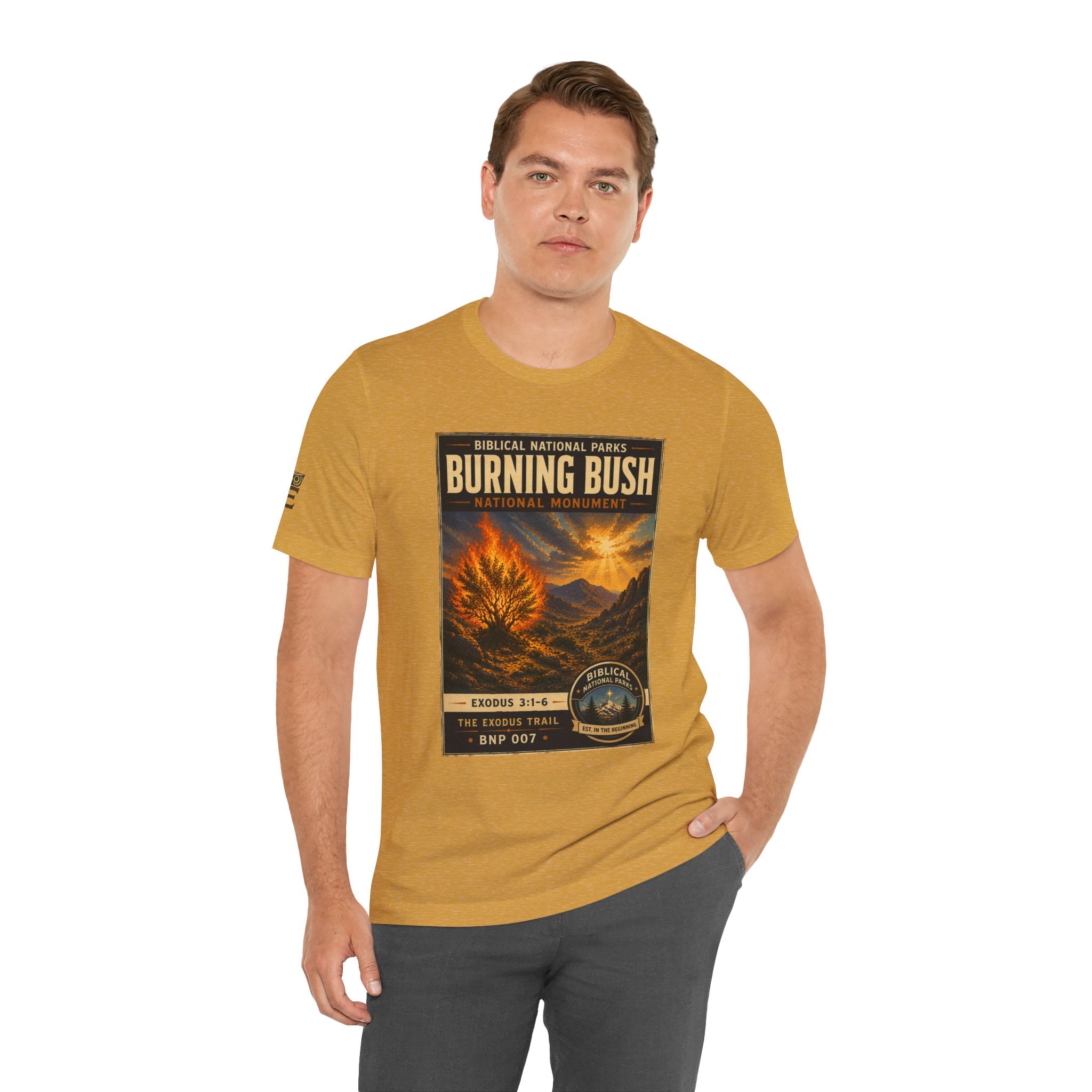 Biblical National Parks Collection II- The Exodus Trail #007/013 Exodus 3: 1-6 | Vintage nature poster Tee | Biblical national parks graphic shirt