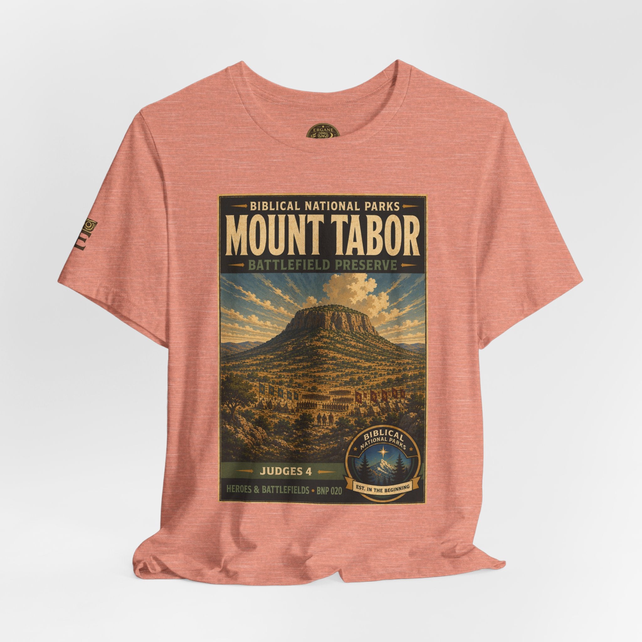 Biblical National Parks Collection IV- Heros & Battlefields #020/023 Judges 4 | Vintage nature poster Tee | Biblical national parks graphic shirt