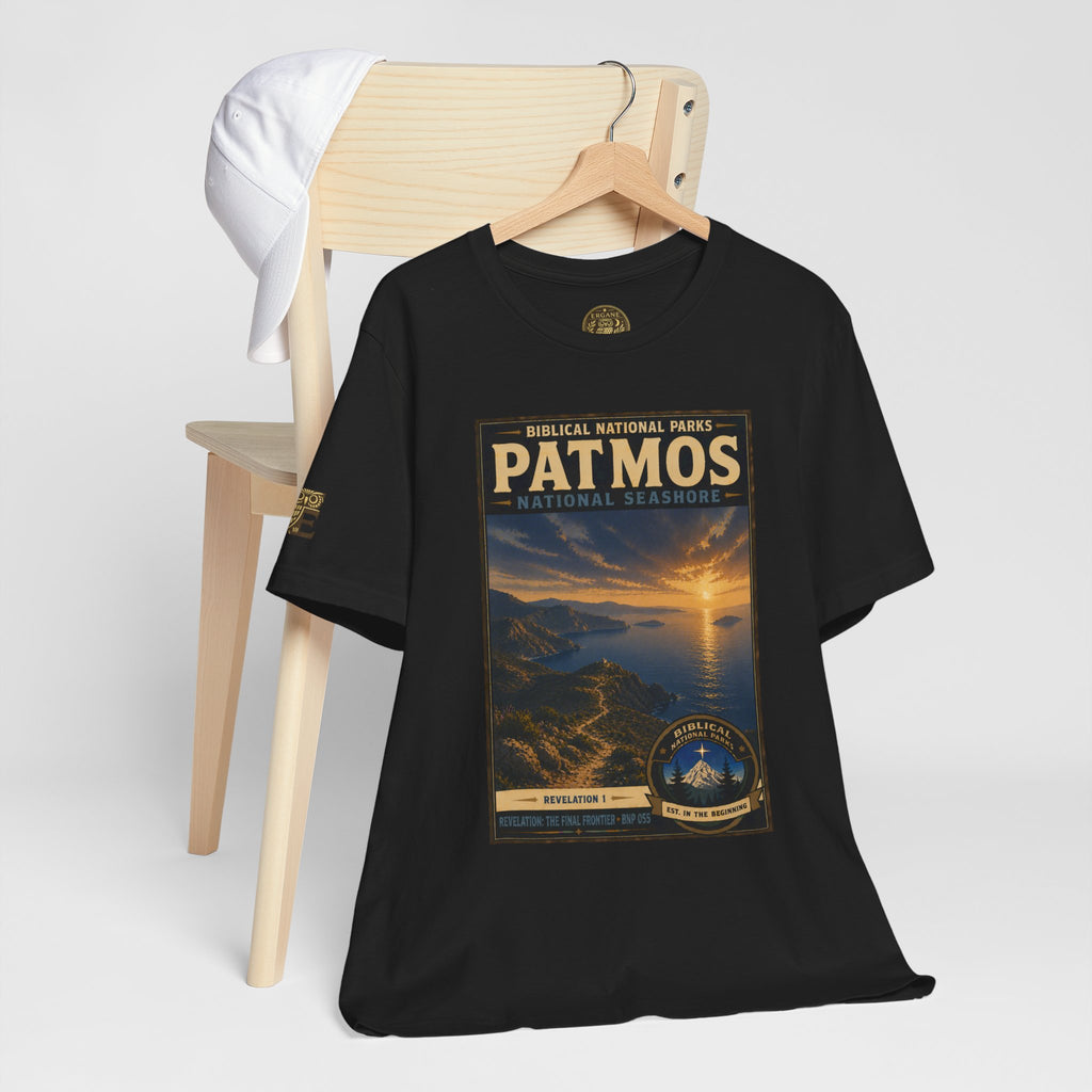 Biblical National Parks Collection X- #055/061 - Revelation: The Final Frontier | Revelation 1 | Vintage nature poster Tee | Biblical national parks graphic shirt