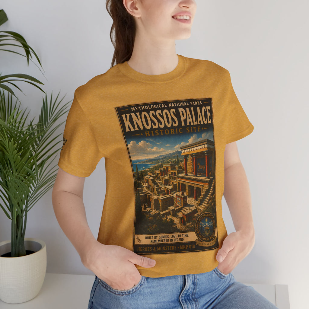 Mythological National Parks Collection III- #018-028 - Heros & Monsters | Vintage nature poster Tee | Mythological National Parks graphic shirt