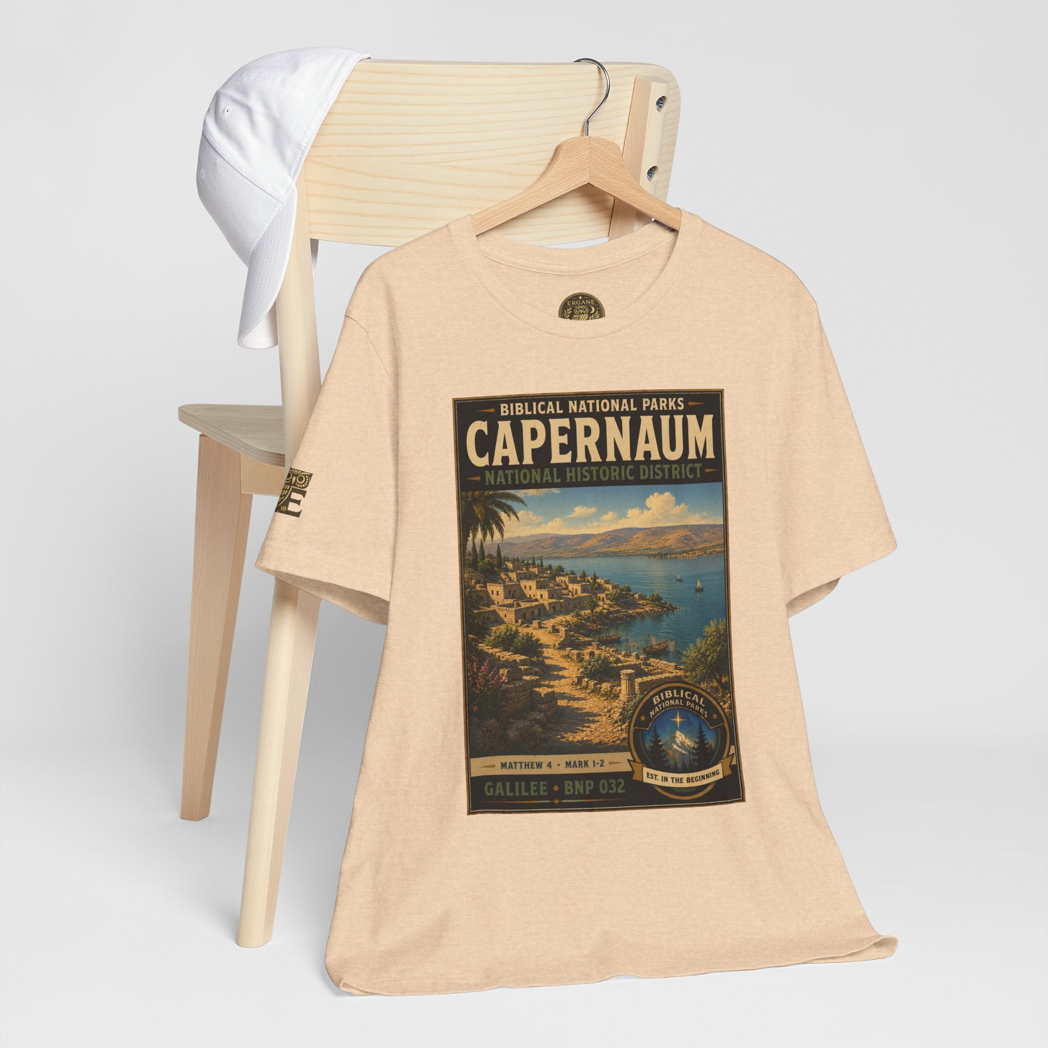 Biblical National Parks Collection VI- Galilee #032/035 Matthew 4 & Mark 1-2 | Vintage nature poster Tee | Biblical national parks graphic shirt