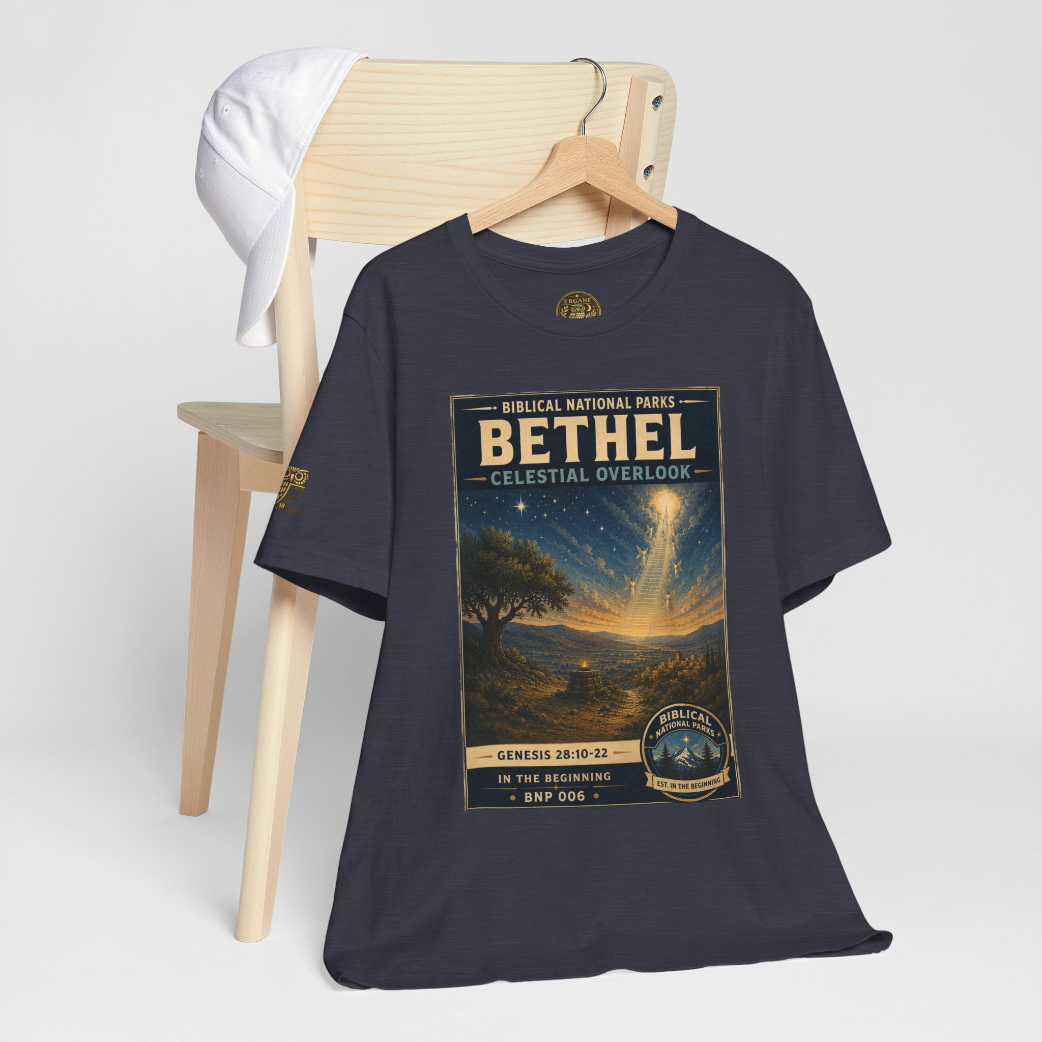 Biblical National Parks Collection I- In The Beginning #006/006 Genesis 28: 10-22 | Vintage nature poster Tee | Biblical national parks graphic shirt