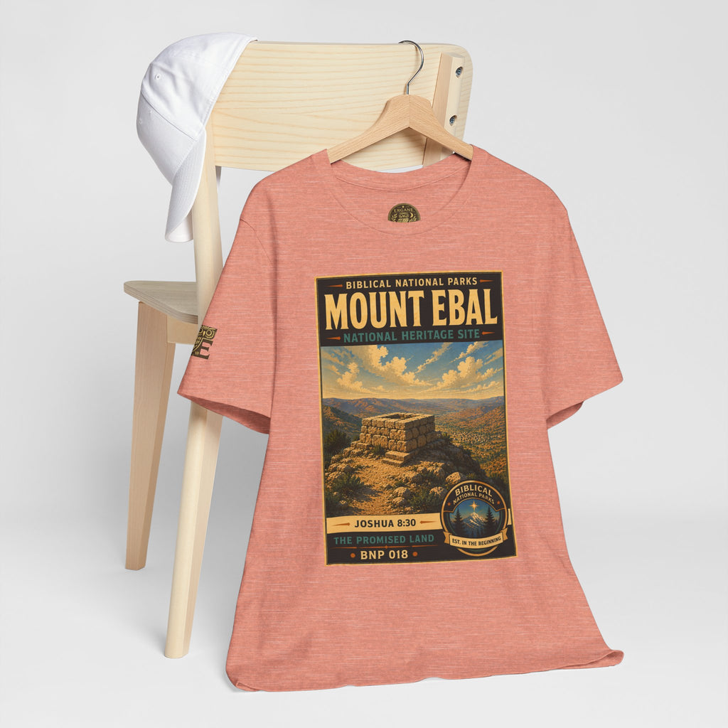 Biblical National Parks Collection III- The Promised Land #018/018 Joshua 8: 30 | Vintage nature poster Tee | Biblical national parks graphic shirt