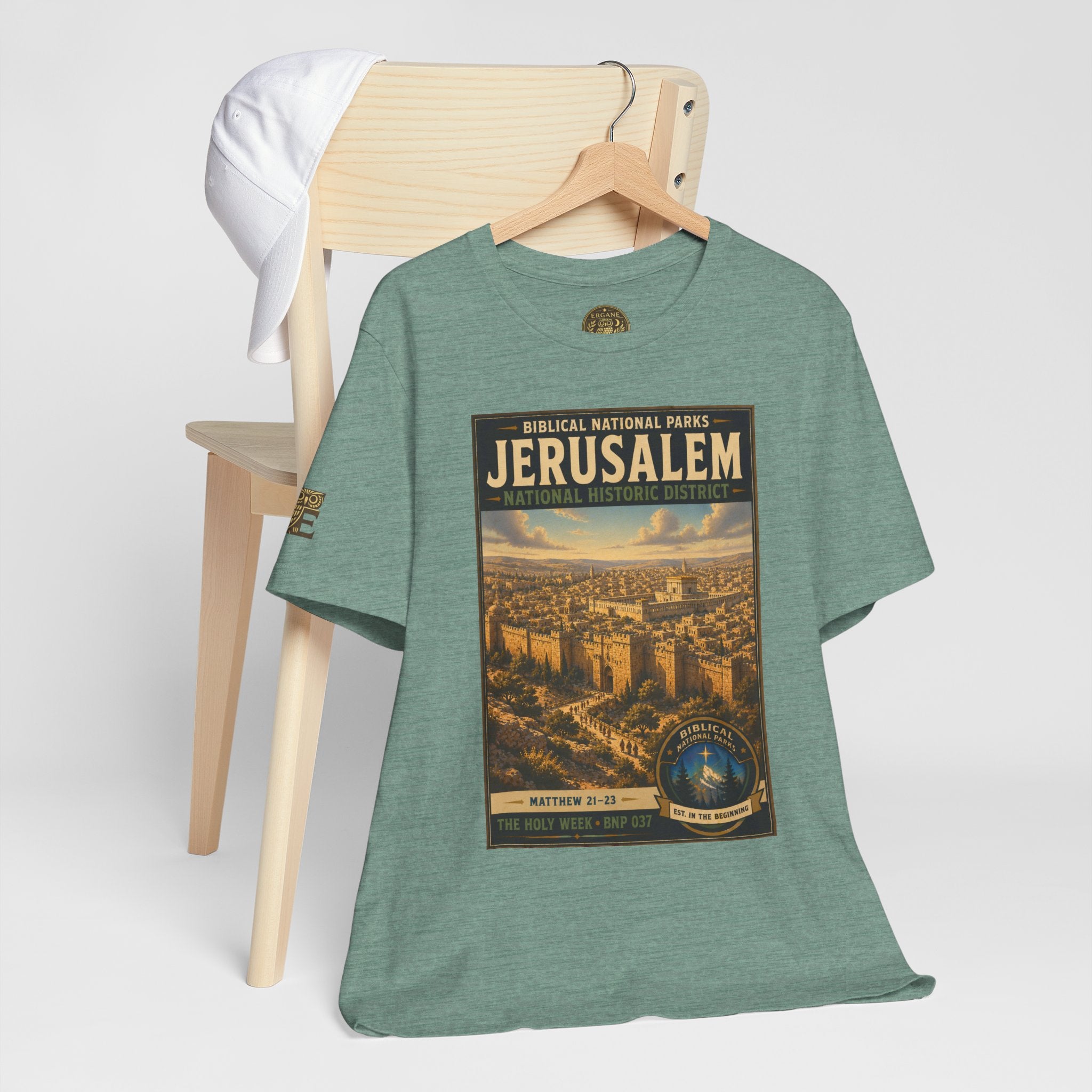 Biblical National Parks Collection VII- The Holy Week #037/041 | Matthew 21-23 | Vintage nature poster Tee | Biblical national parks graphic shirt