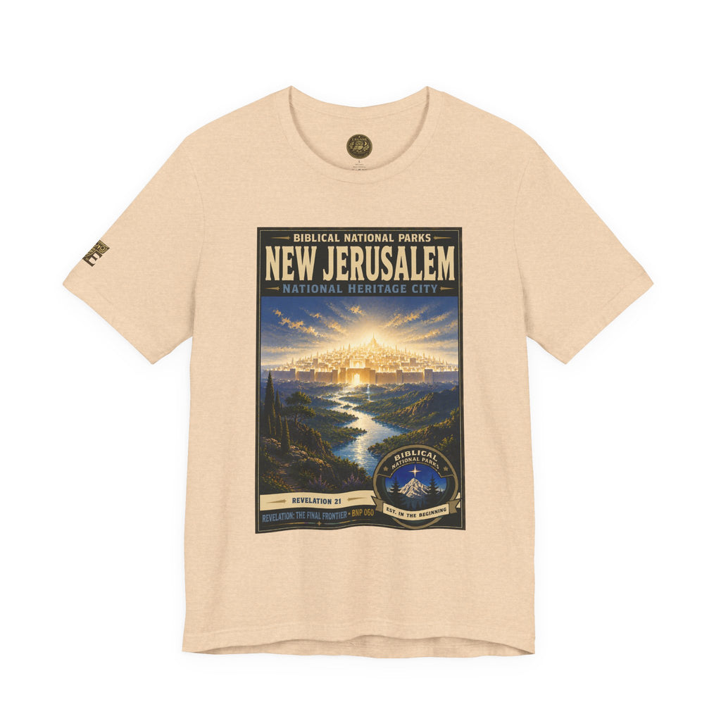 Biblical National Parks Collection X- #060/061 - Revelation: The Final Frontier | Revelation 21 | Vintage nature poster Tee | Biblical national parks graphic shirt 2