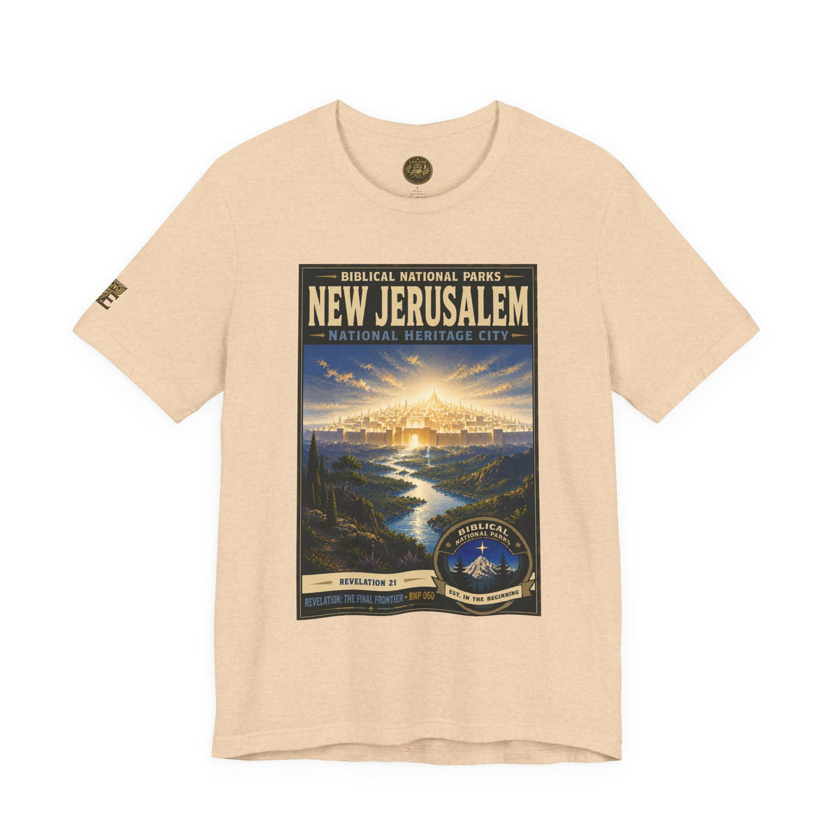 Biblical National Parks Collection X- #060/061 - Revelation: The Final Frontier | Revelation 21 | Vintage nature poster Tee | Biblical national parks graphic shirt 2