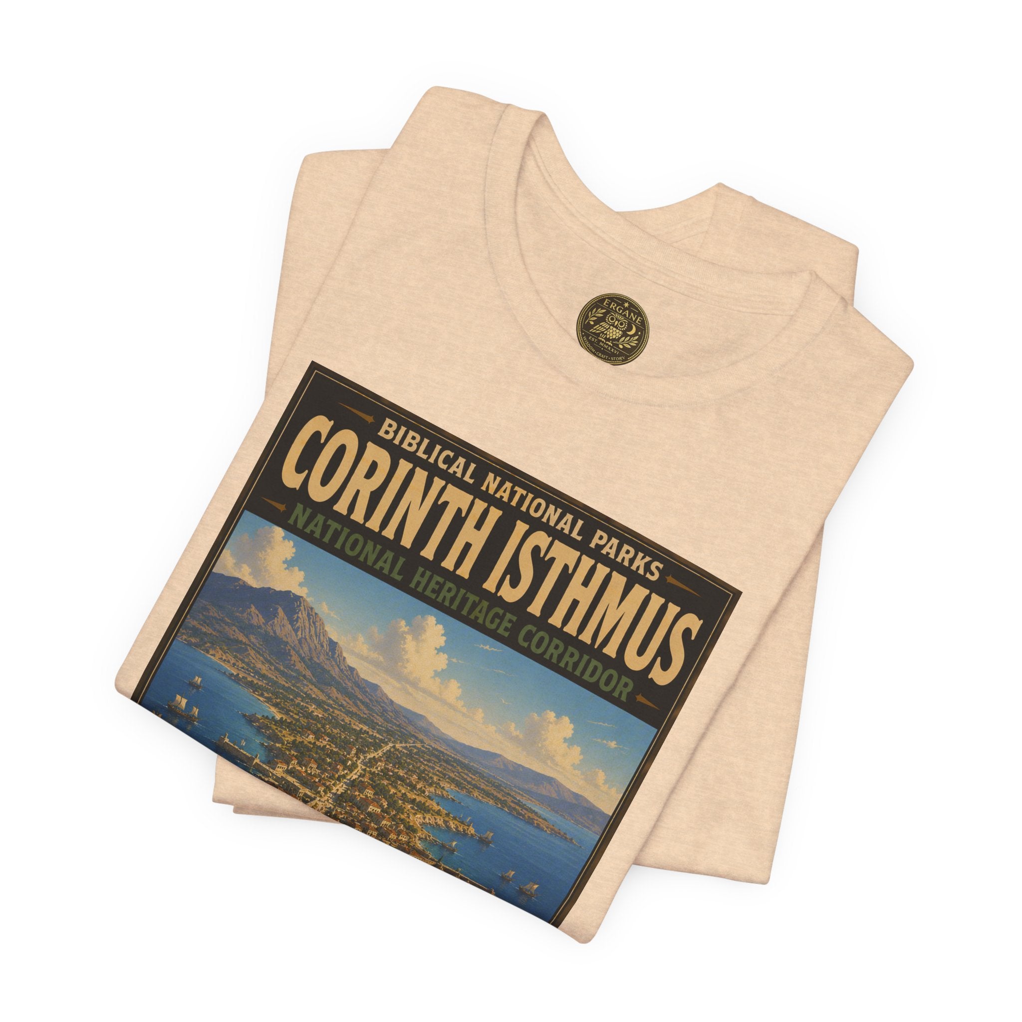 Biblical National Parks Collection VIII- The Apostles' Trails #047/049 | Acts 18 | Vintage nature poster Tee | Biblical national parks graphic shirt
