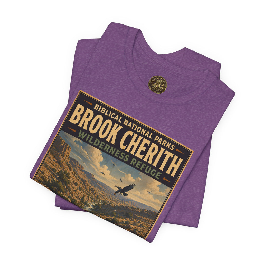 Biblical National Parks Collection V- Prophets & Wonders #024/030 1 Kings 17 | Vintage nature poster Tee | Biblical national parks graphic shirt