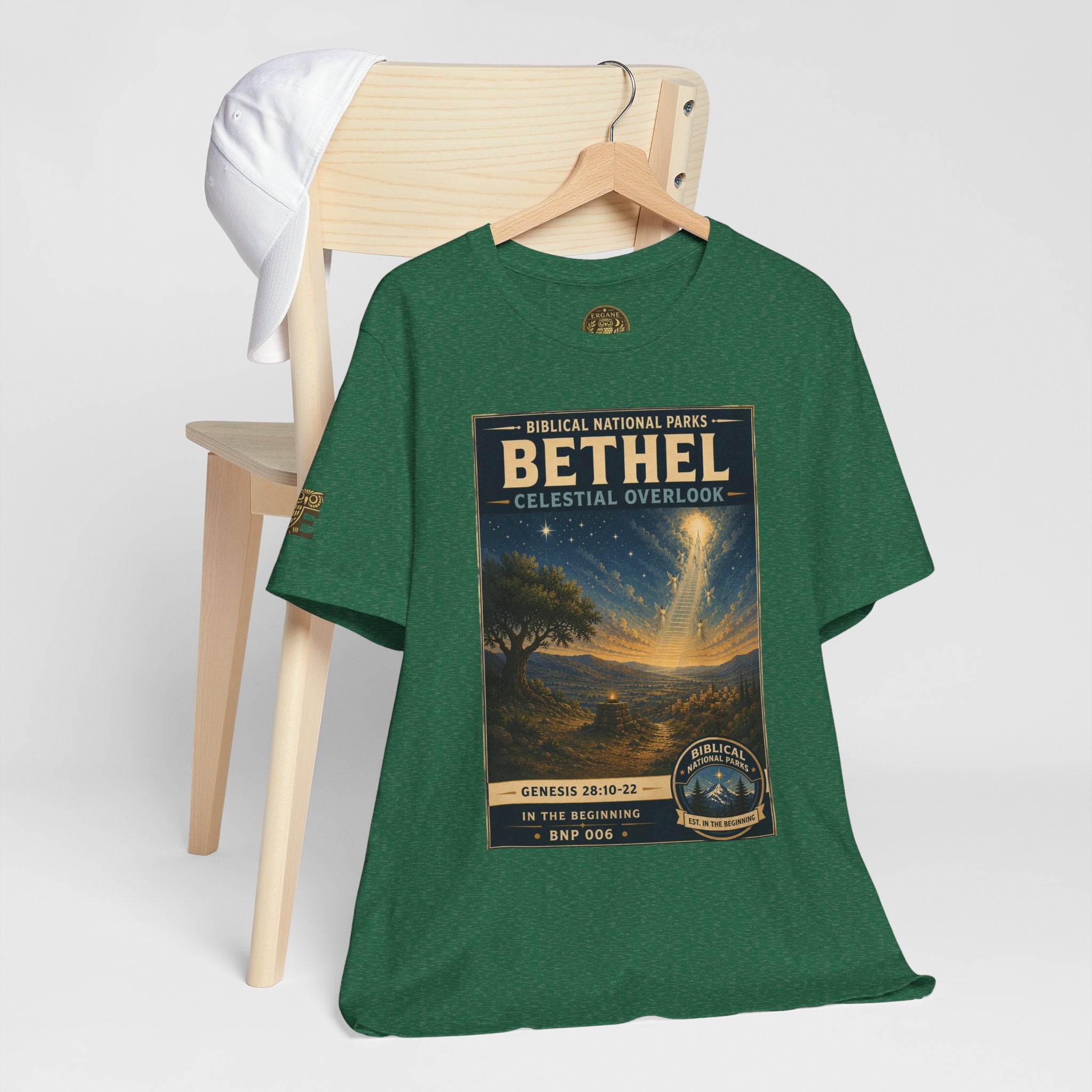 Biblical National Parks Collection I- In The Beginning #006/006 Genesis 28: 10-22 | Vintage nature poster Tee | Biblical national parks graphic shirt