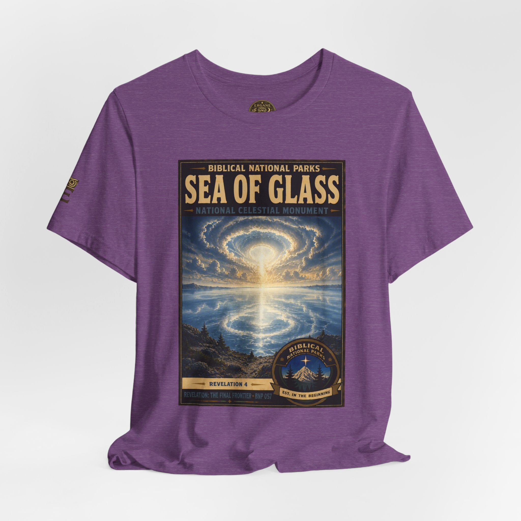 Biblical National Parks Collection X- #057/061 - Revelation: The Final Frontier | Revelation 4 | Vintage nature poster Tee | Biblical national parks graphic shirt