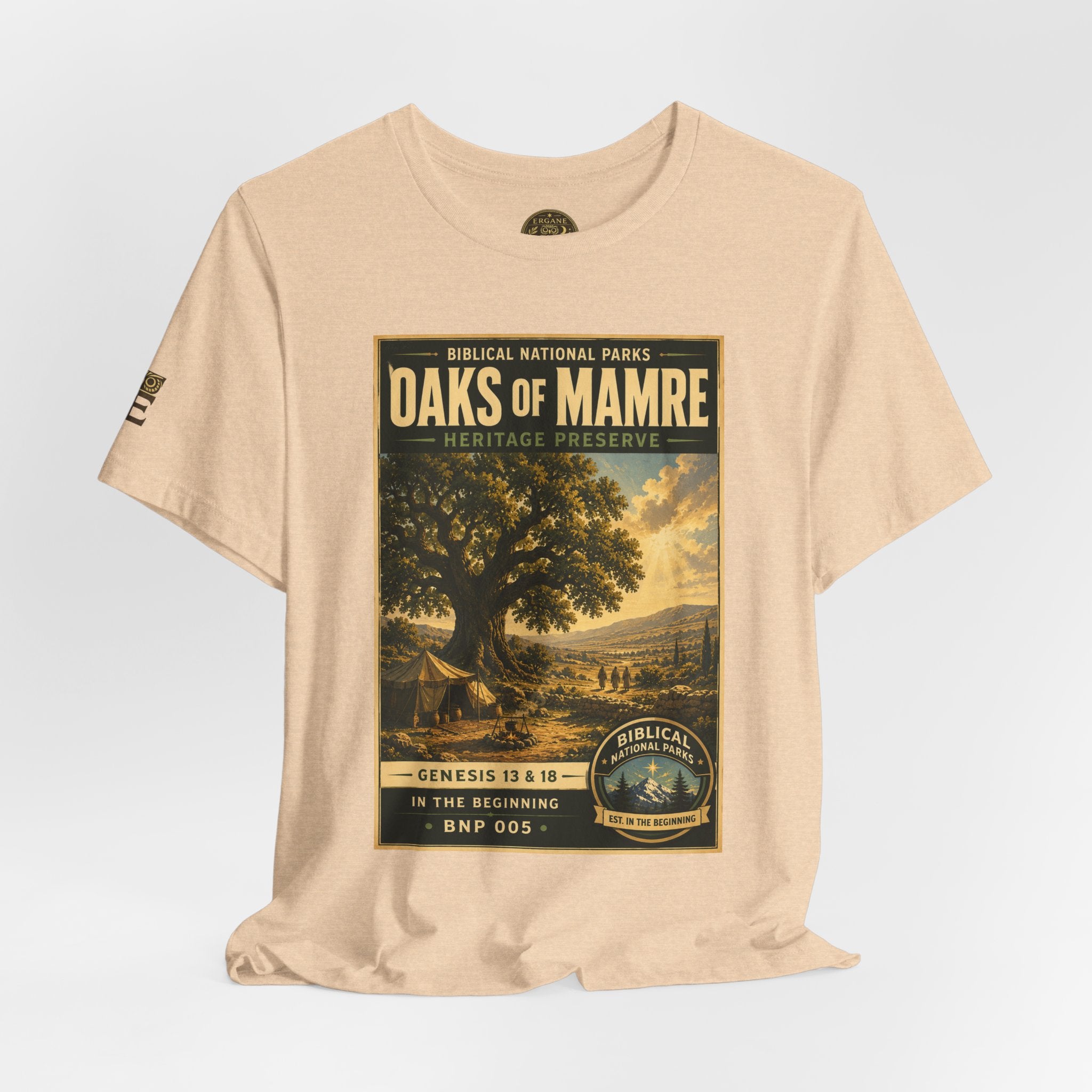 Biblical National Parks Collection I- In The Beginning #005/006 Genesis 13 & 18 | Vintage nature poster Tee | Biblical national parks graphic shirt