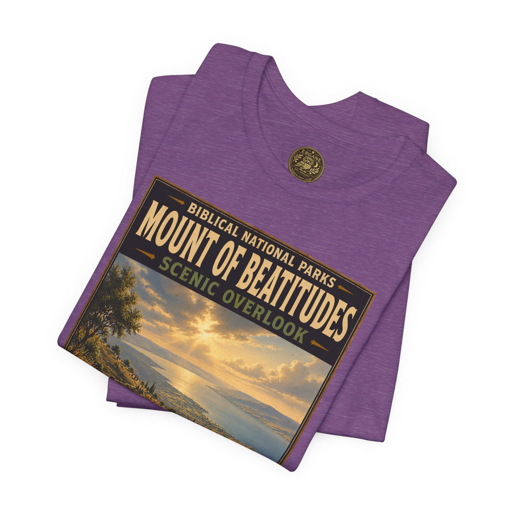 Biblical National Parks Collection VI- Galilee #033/035 Matthew 5-7 | Vintage nature poster Tee | Biblical national parks graphic shirt