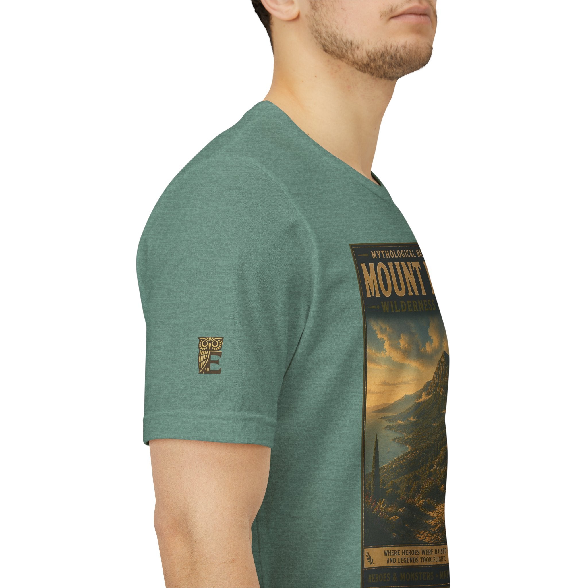 Mythological National Parks Collection III- #027-028 - Heros & Monsters | Vintage nature poster Tee | Mythological National Parks graphic shirt