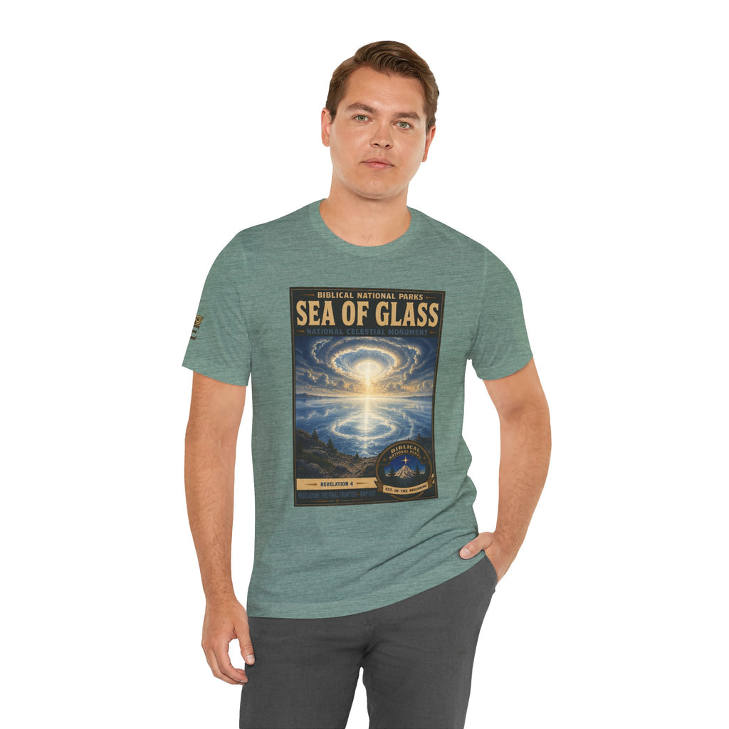 Biblical National Parks Collection X- #057/061 - Revelation: The Final Frontier | Revelation 4 | Vintage nature poster Tee | Biblical national parks graphic shirt
