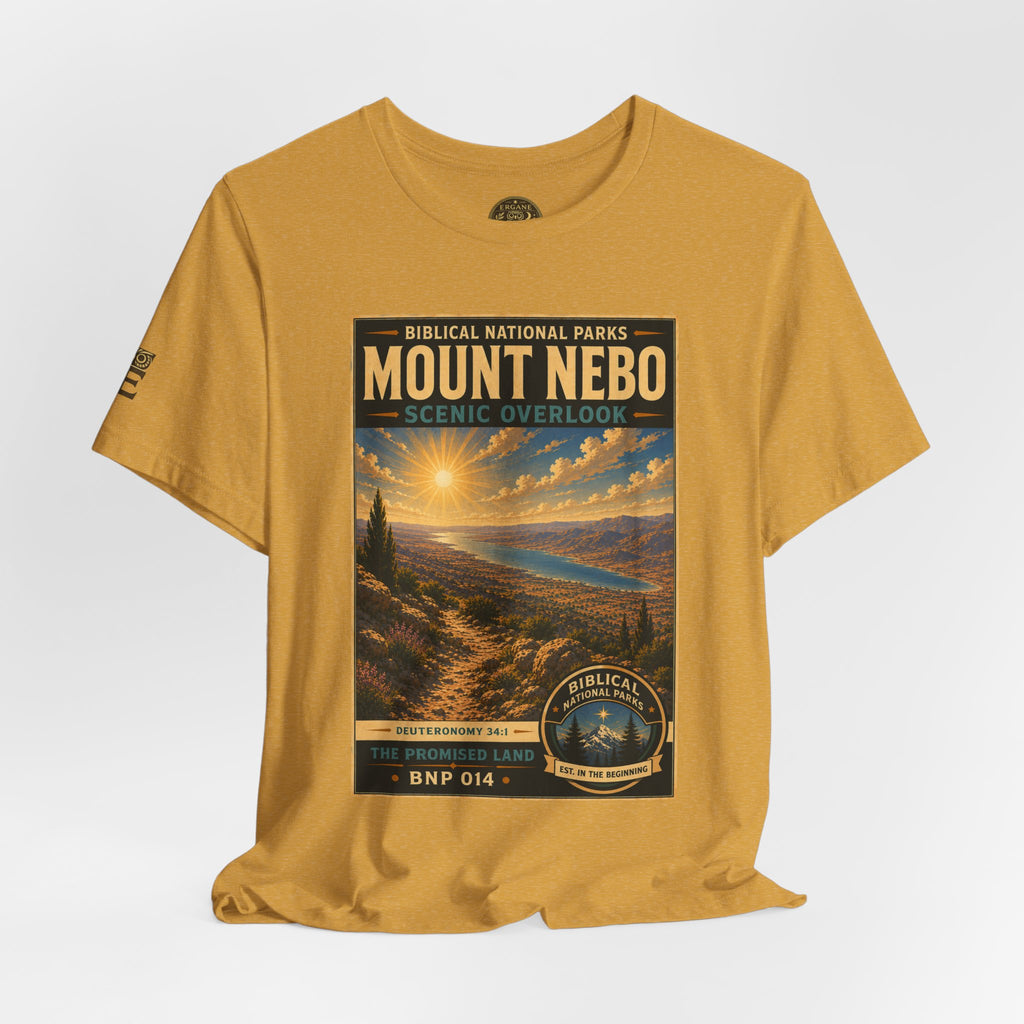 Biblical National Parks Collection III- The Promised Land #014/018 Deuteronomy 34:1 | Vintage nature poster Tee | Biblical national parks graphic shirt
