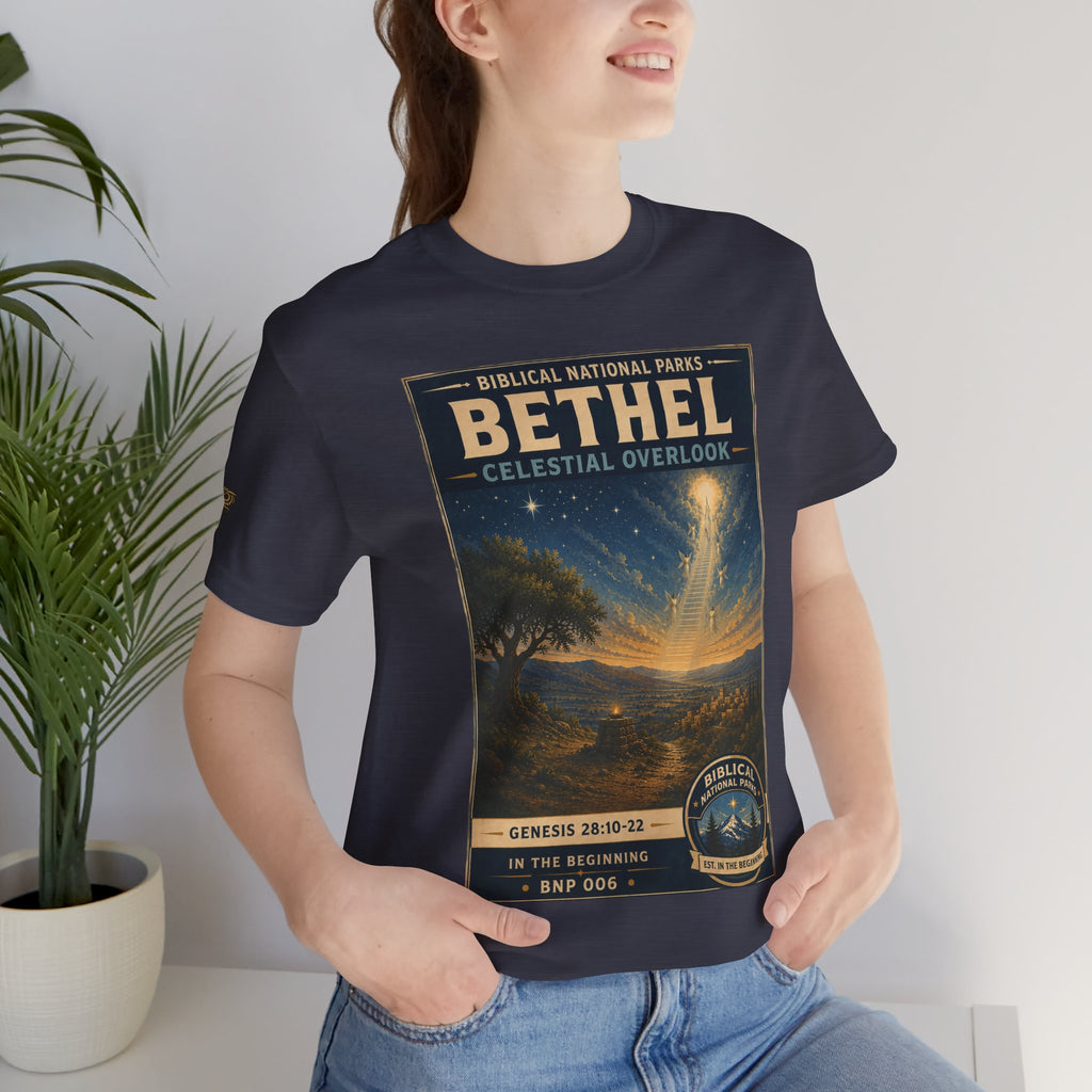 Biblical National Parks Collection I- In The Beginning #006/006 Genesis 28: 10-22 | Vintage nature poster Tee | Biblical national parks graphic shirt
