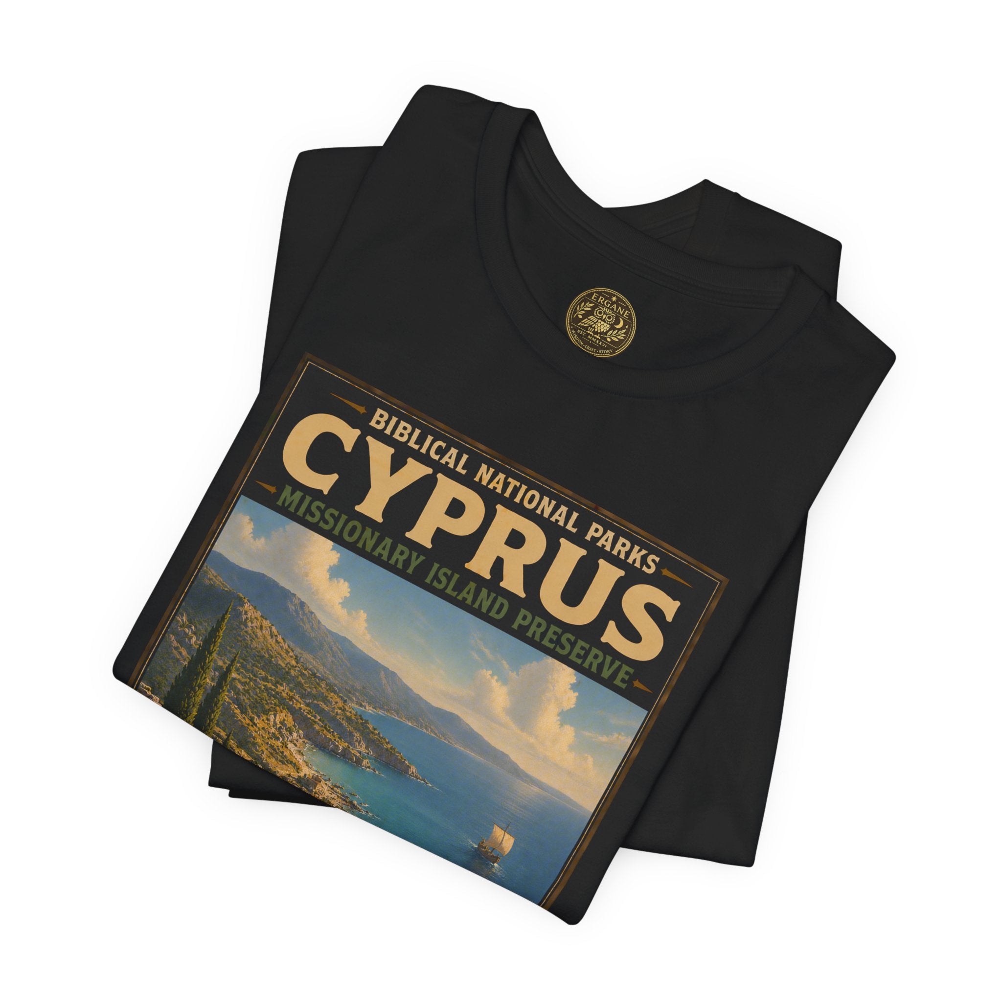 Biblical National Parks Collection VIII- The Apostles' Trails #044/049 | Acts 13 | Vintage nature poster Tee | Biblical national parks graphic shirt