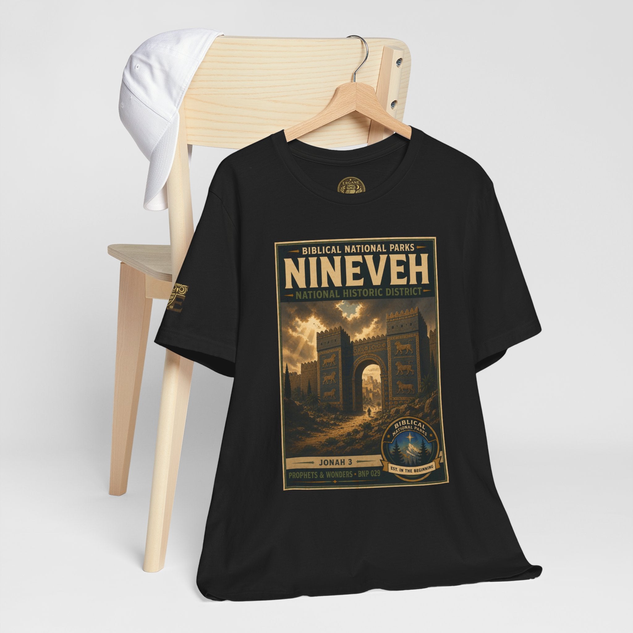 Biblical National Parks Collection V- Prophets & Wonders #029/030 Jonah 3 | Vintage nature poster Tee | Biblical national parks graphic shirt