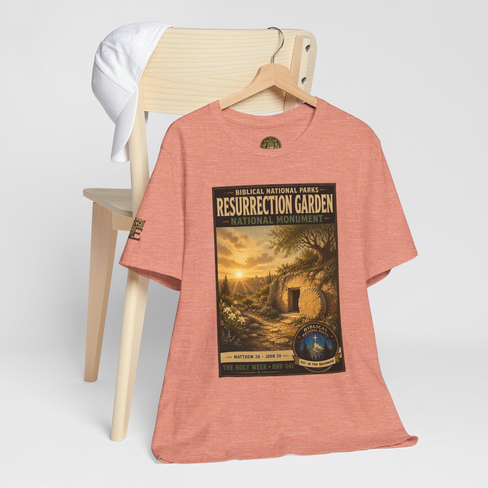 Biblical National Parks Collection VII- The Holy Week #041/041 | Matthew 28 - John 20 | Vintage nature poster Tee | Biblical national parks graphic shirt