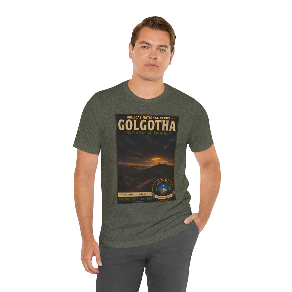 Biblical National Parks Collection VII- The Holy Week #039/041 | Matthew 27 - John 19 | Vintage nature poster Tee | Biblical national parks graphic shirt