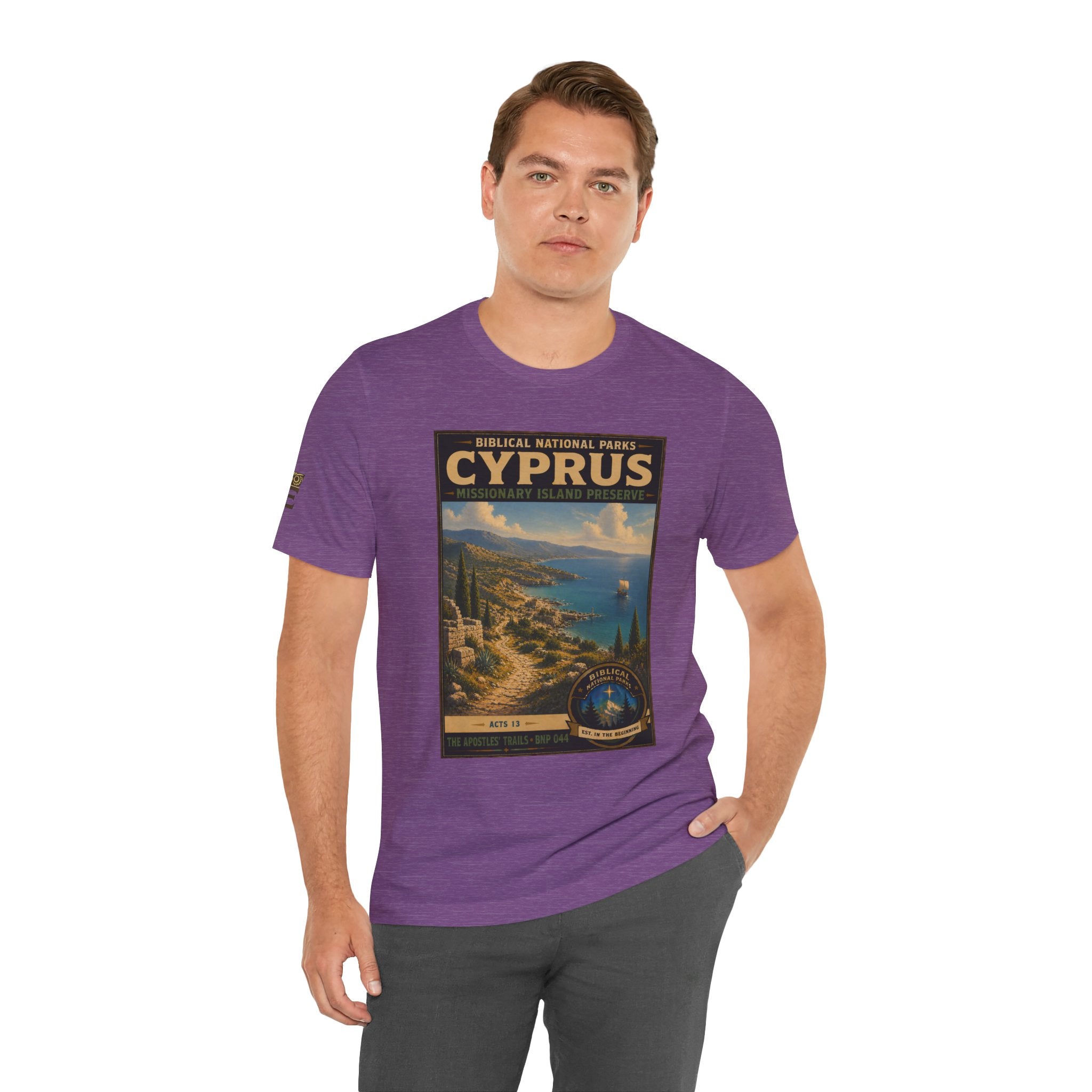 Biblical National Parks Collection VIII- The Apostles' Trails #044/049 | Acts 13 | Vintage nature poster Tee | Biblical national parks graphic shirt