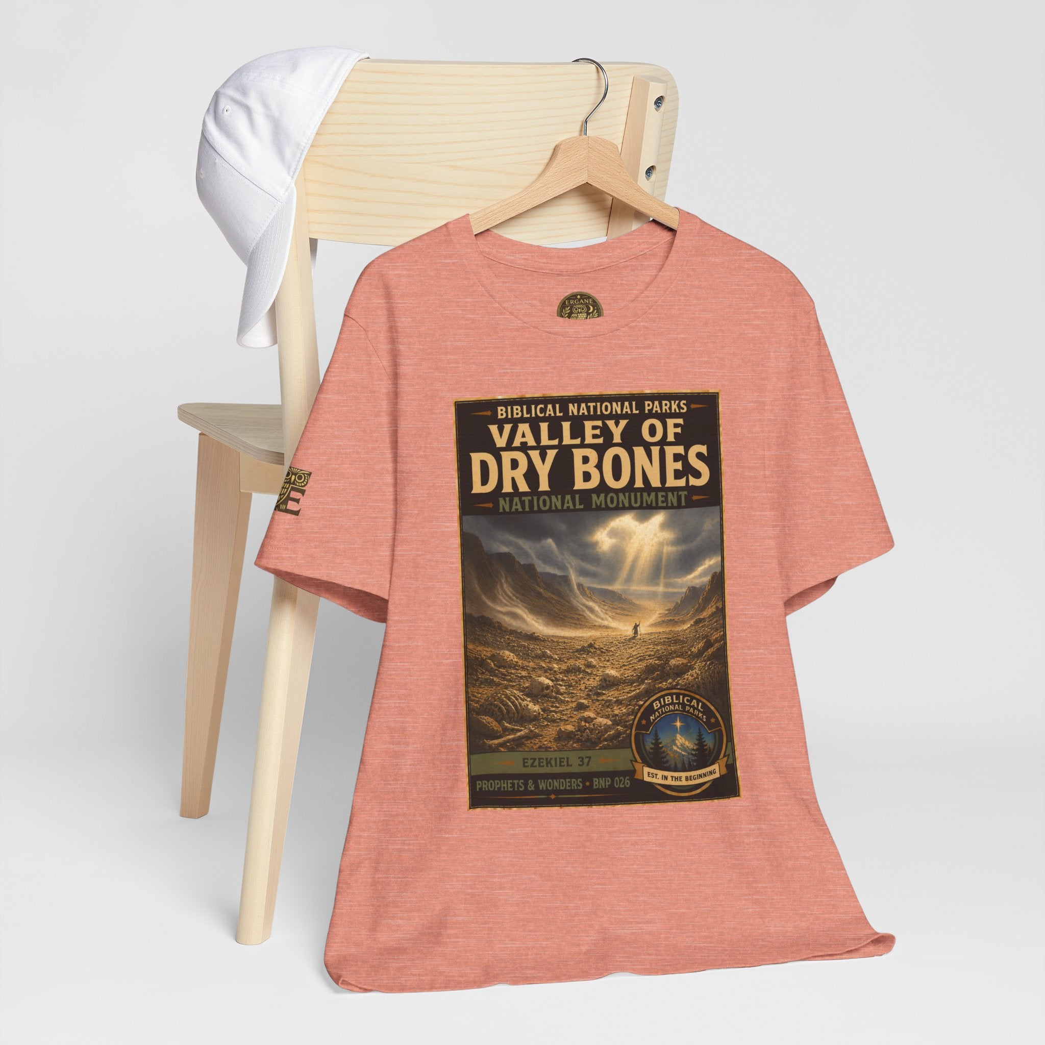 Biblical National Parks Collection V- Prophets & Wonders #026/030 Ezekiel 37  | Vintage nature poster Tee | Biblical national parks graphic shirt