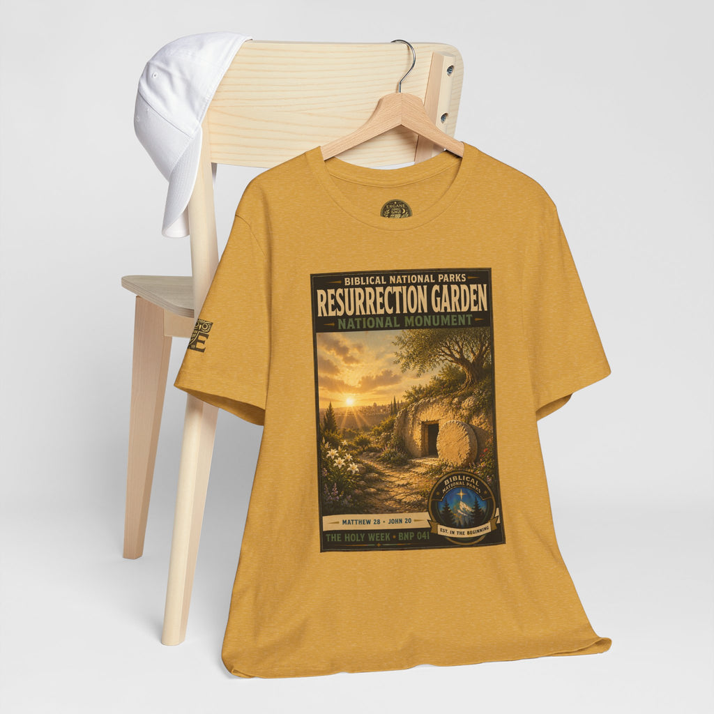 Biblical National Parks Collection VII- The Holy Week #041/041 | Matthew 28 - John 20 | Vintage nature poster Tee | Biblical national parks graphic shirt