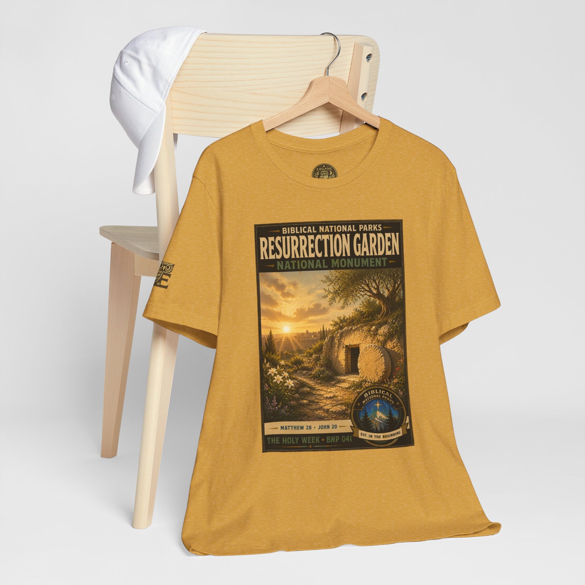 Biblical National Parks Collection VII- The Holy Week #041/041 | Matthew 28 - John 20 | Vintage nature poster Tee | Biblical national parks graphic shirt